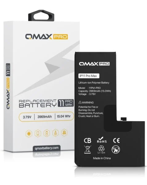 QMAX Pro iPhone 11 Pro Max Replacement Battery (3969 mAh)