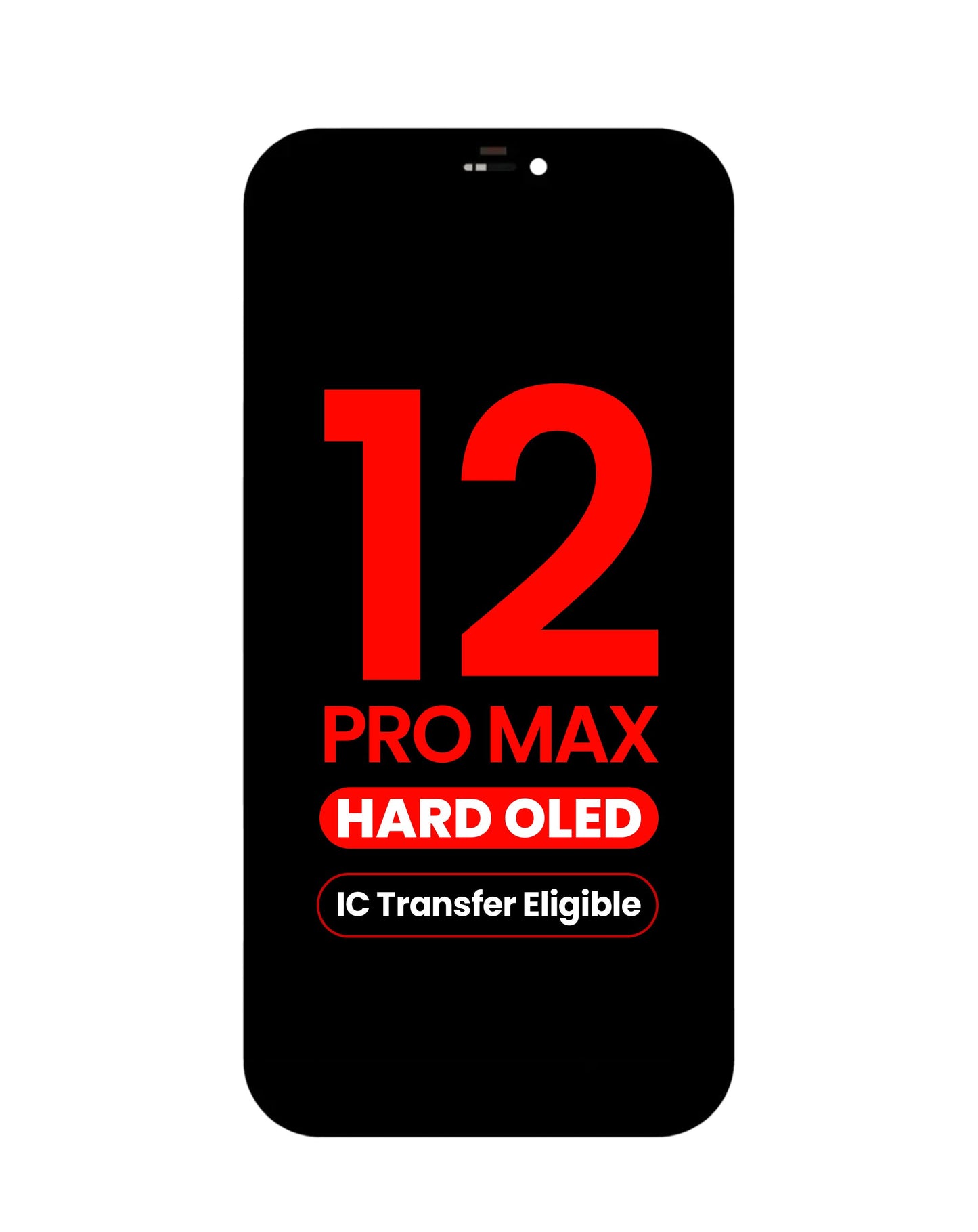 OLED Assembly for iPhone 12 Pro Max (Aftermarket QV8 / Hard) (IC Transfer Eligible)