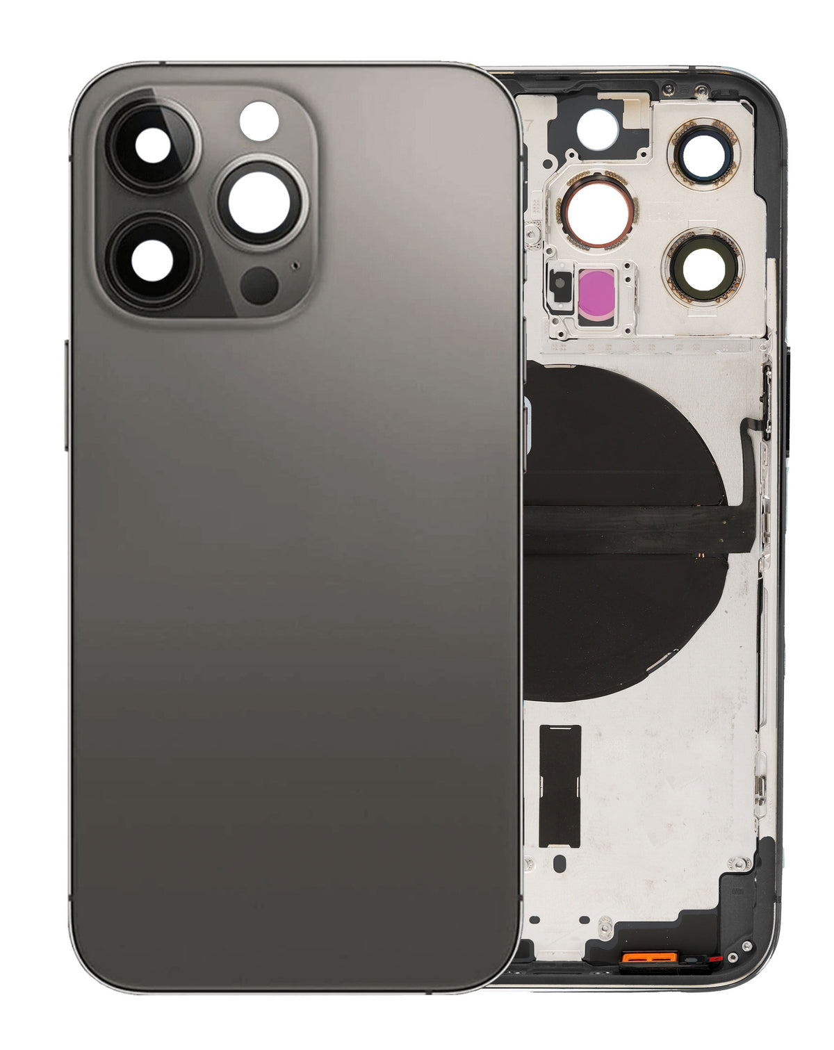 Back Housing Frame with Small Components Pre-Installed for iPhone 13 Pro (International) (GRAPHITE)