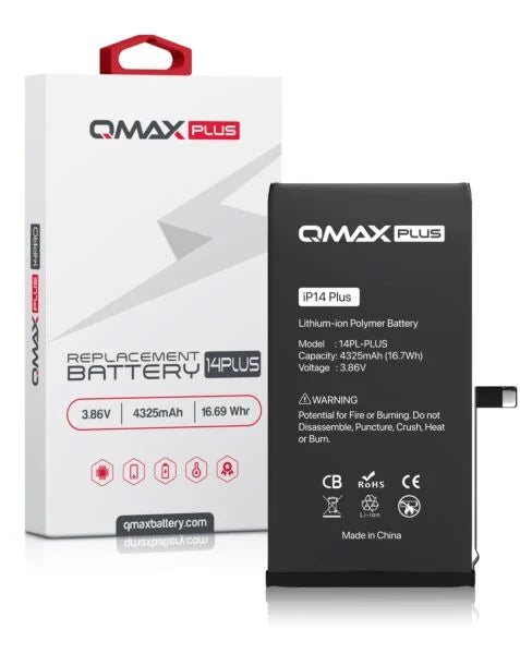 QMAX Plus iPhone 14 Plus Replacement Battery (4325 mAh)