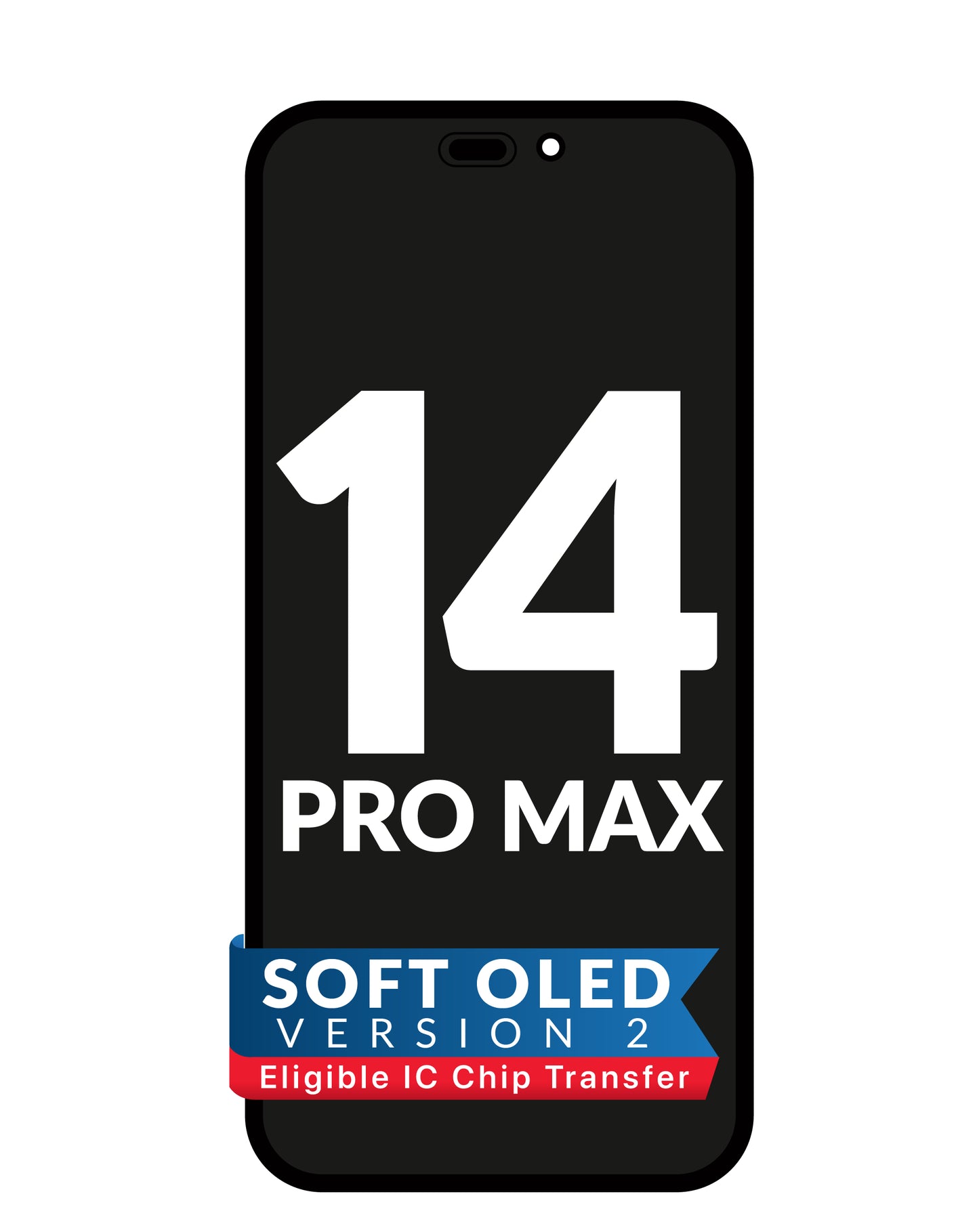 OLED Assembly for iPhone 14 Pro Max (Aftermarket QV8 V2 / Soft / 120Hz) (IC Transfer Eligible)