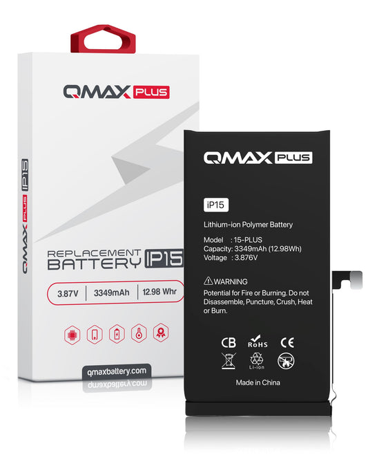 QMAX Plus Replacement Battery for iPhone 15 Plus