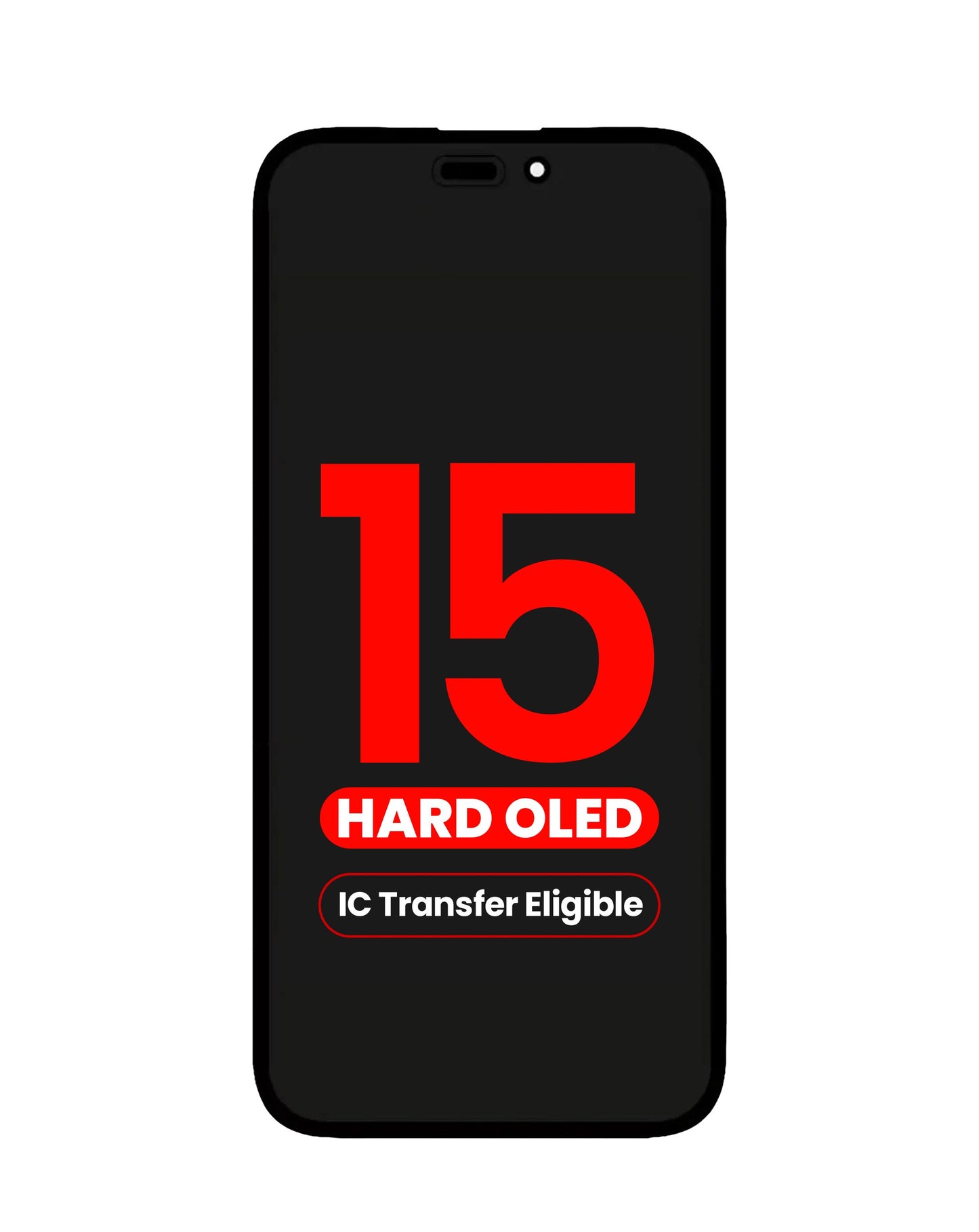 OLED Assembly for iPhone 15 (Aftermarket QV8 / Hard) (IC Transfer Eligible)