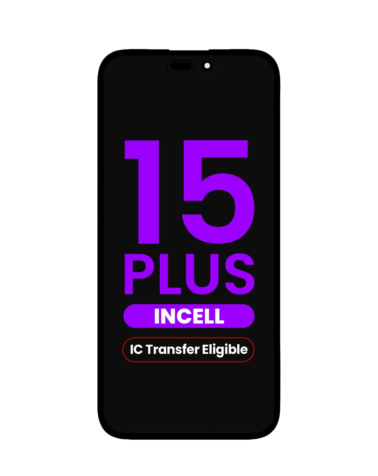 LCD Assembly for iPhone 15 Plus (Aftermarket Incell / QV7) (IC Transfer Eligible)