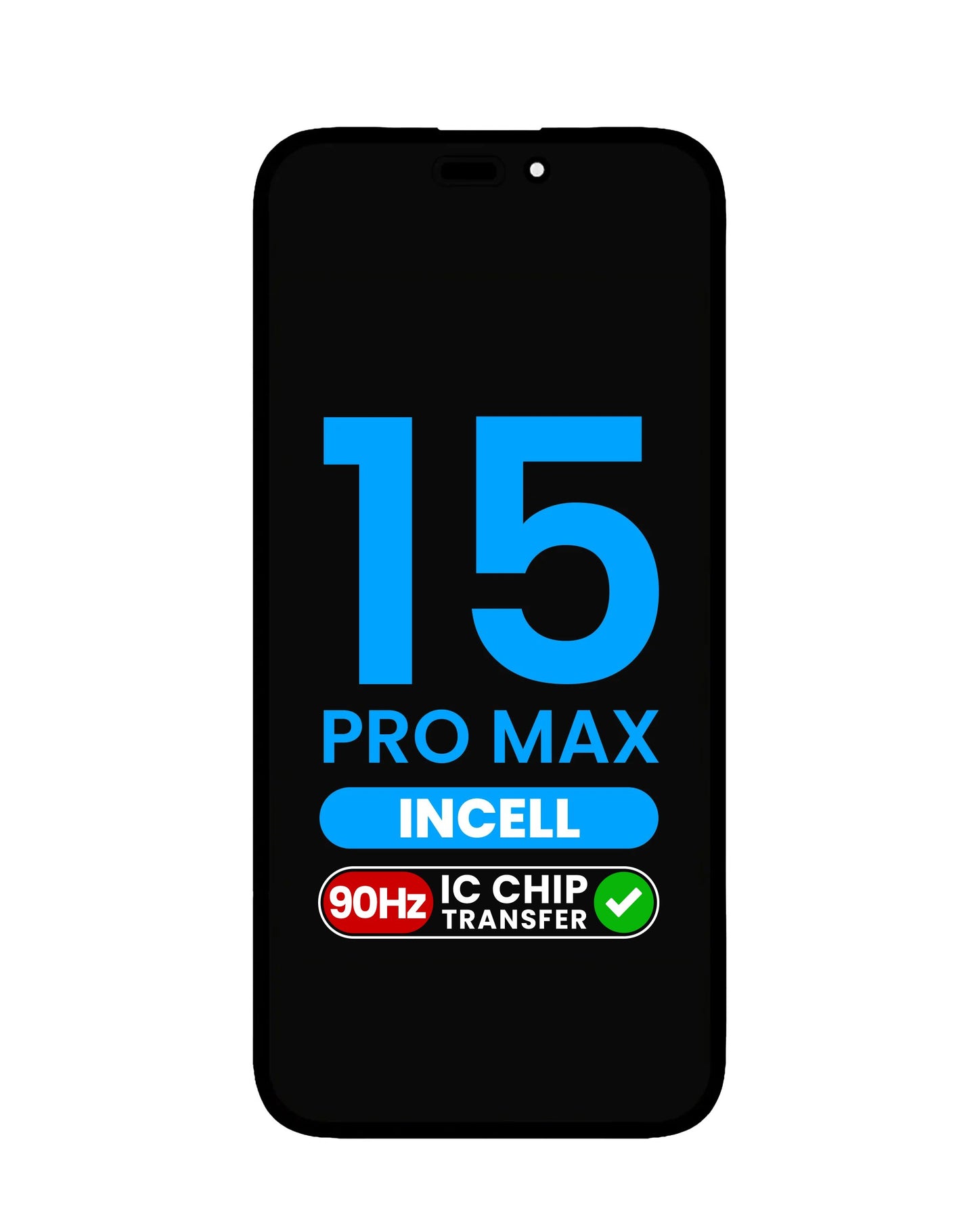 LCD Assembly for iPhone 15 Pro Max (Aftermarket Incell / QV6 / 90HZ) (IC Transfer Eligible)