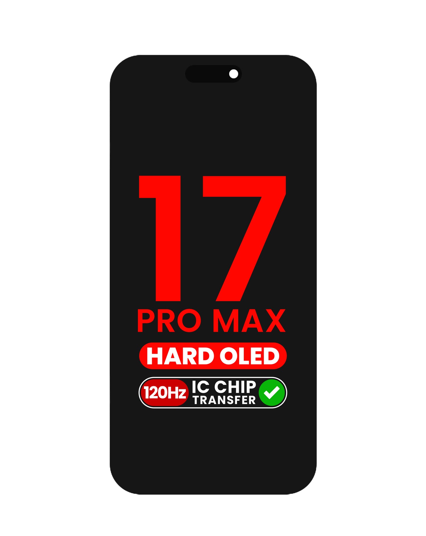 OLED Assembly for iPhone 17 Pro Max (Aftermarket Hard / QV8 / 120HZ) (IC Transfer Eligible)
