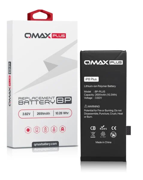 QMAX Plus iPhone 8 Plus Replacement Battery (2691 mAh)
