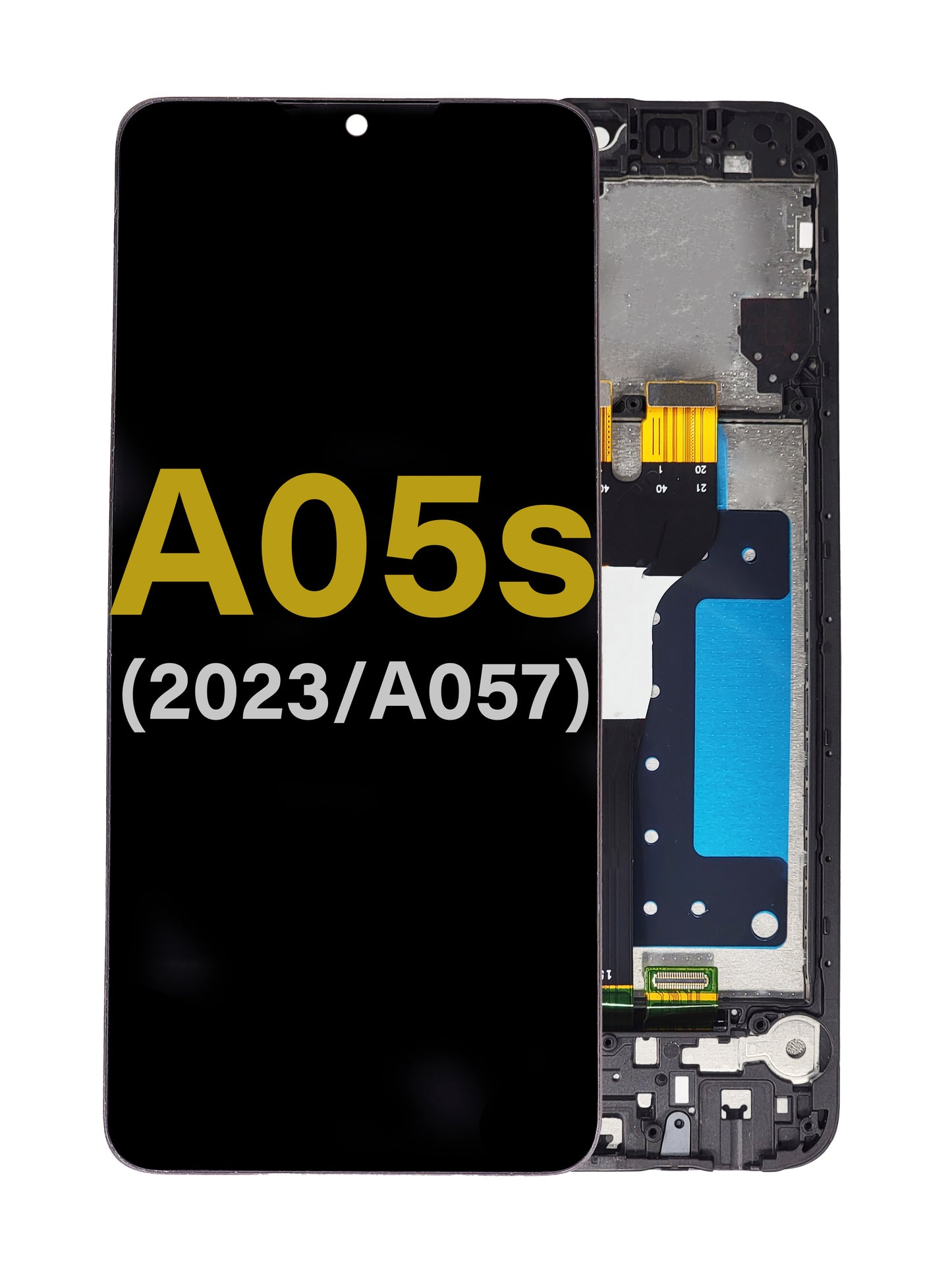 SGA A05s 2023 (A057) Screen Assembly (With The Frame) (Refurbished) (Black)