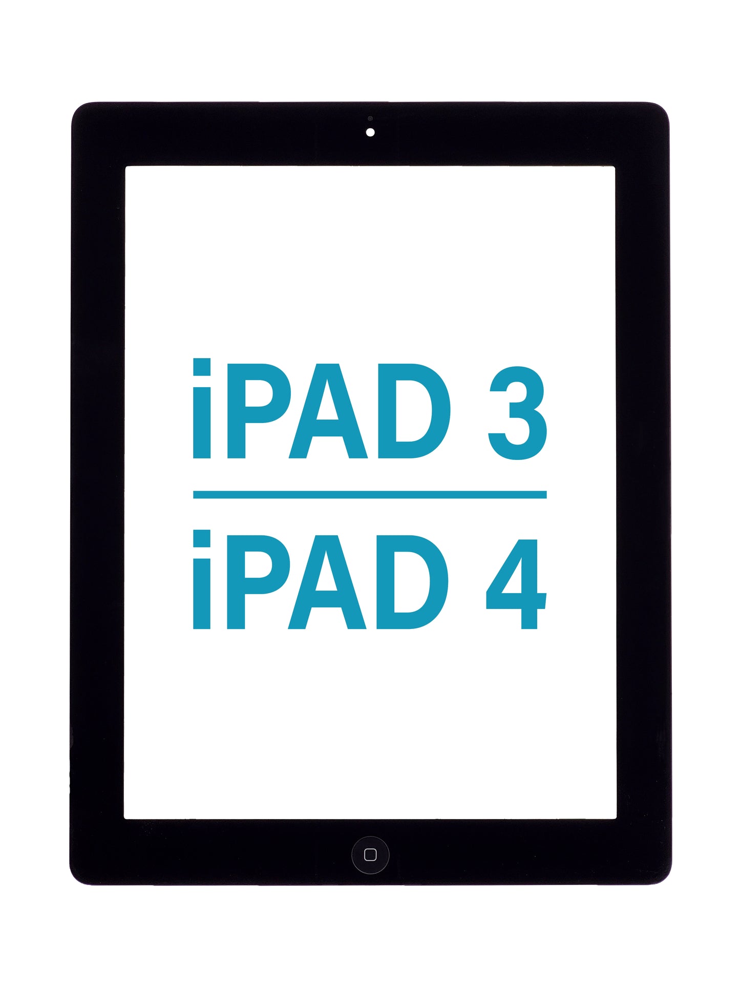 Standard+ iPad 3 / iPad 4 Digitizer Assembly with Home Button (BLACK)