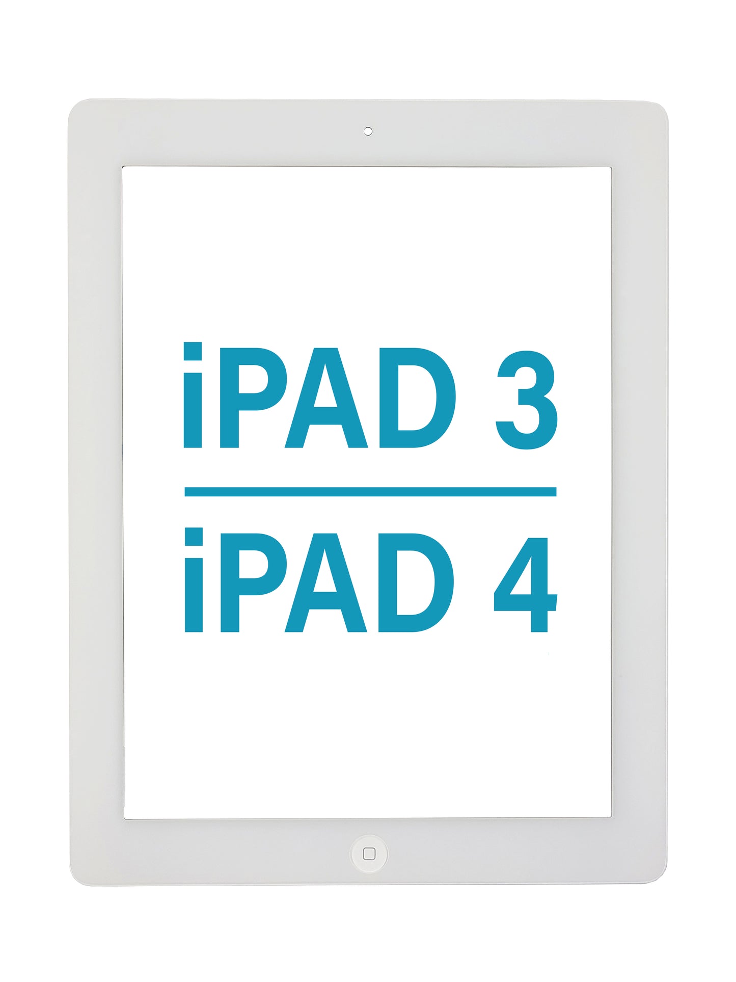 Standard+ iPad 3 / iPad 4 Digitizer Assembly with Home Button (WHITE)