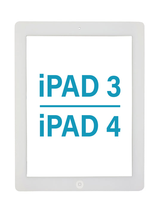 Standard+ iPad 3 / iPad 4 Digitizer Assembly with Home Button (WHITE)