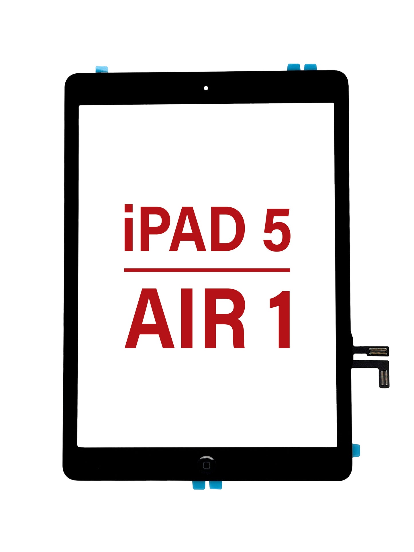 Quantum+ iPad 5 (2017) / Air 1 Digitizer Assembly (BLACK) (Air 1 Home Button Pre-Installed)