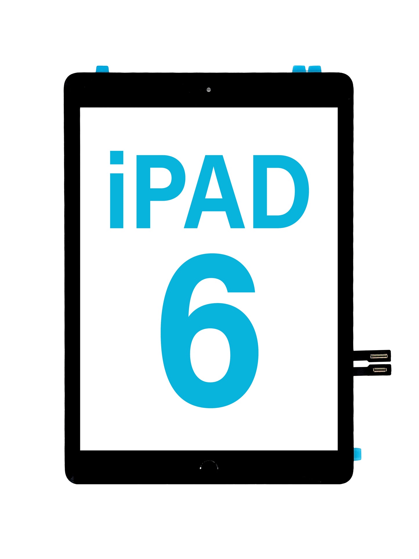 Standard+ iPad 6 (2018) Digitizer Assembly (BLACK) (Home Button Pre-Installed)