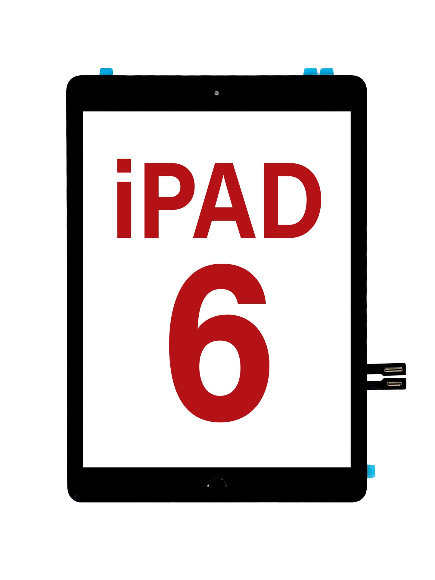 Quantum+ iPad 6 (2018) Digitizer Assembly (BLACK) (Home Button Pre-Installed)
