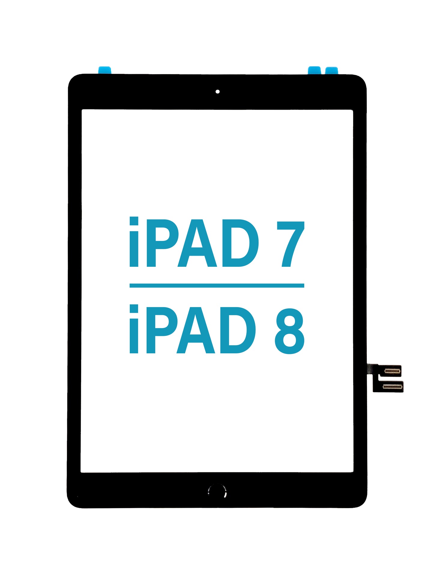 Standard+ iPad 7 (2019) / iPad 8 (2020) Digitizer Assembly (BLACK) (Home Button Pre-Installed)