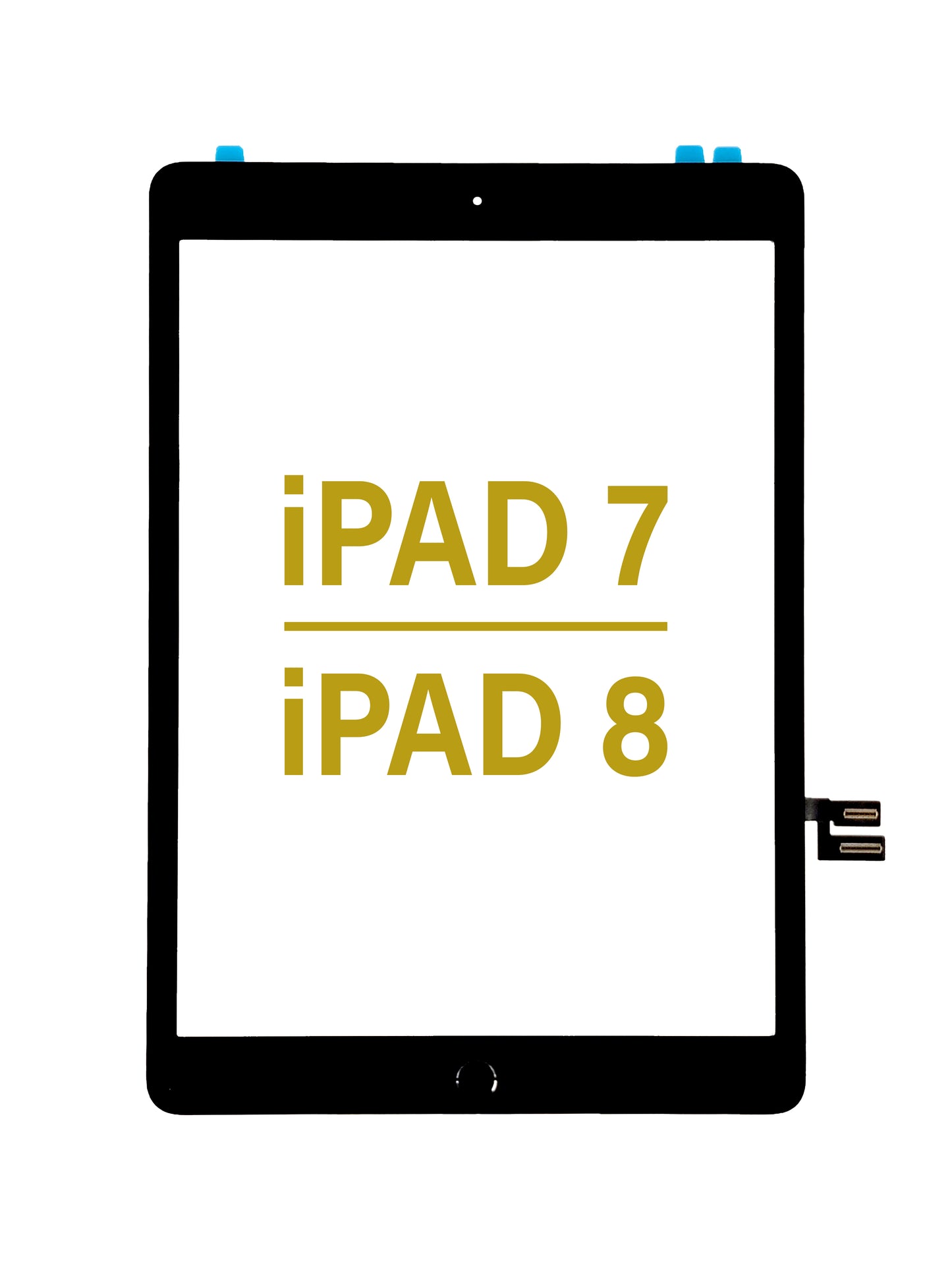 Digitizer Assembly for iPad 7 / iPad 8 (Home Button Pre-Installed) (BLACK) (Premium)