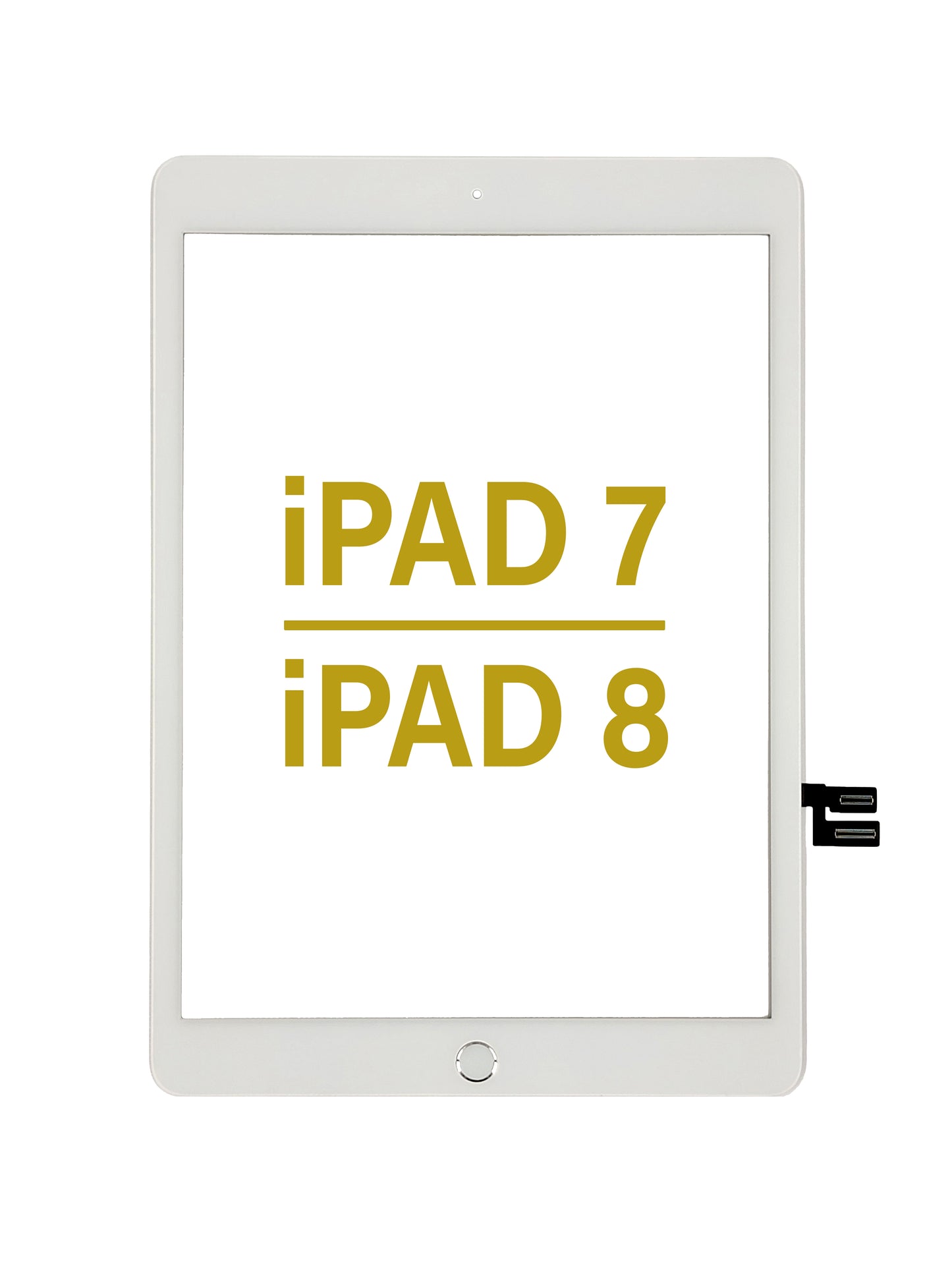 Digitizer Assembly for iPad 7 / iPad 8 (Home Button Pre-Installed) (WHITE )(Premium)