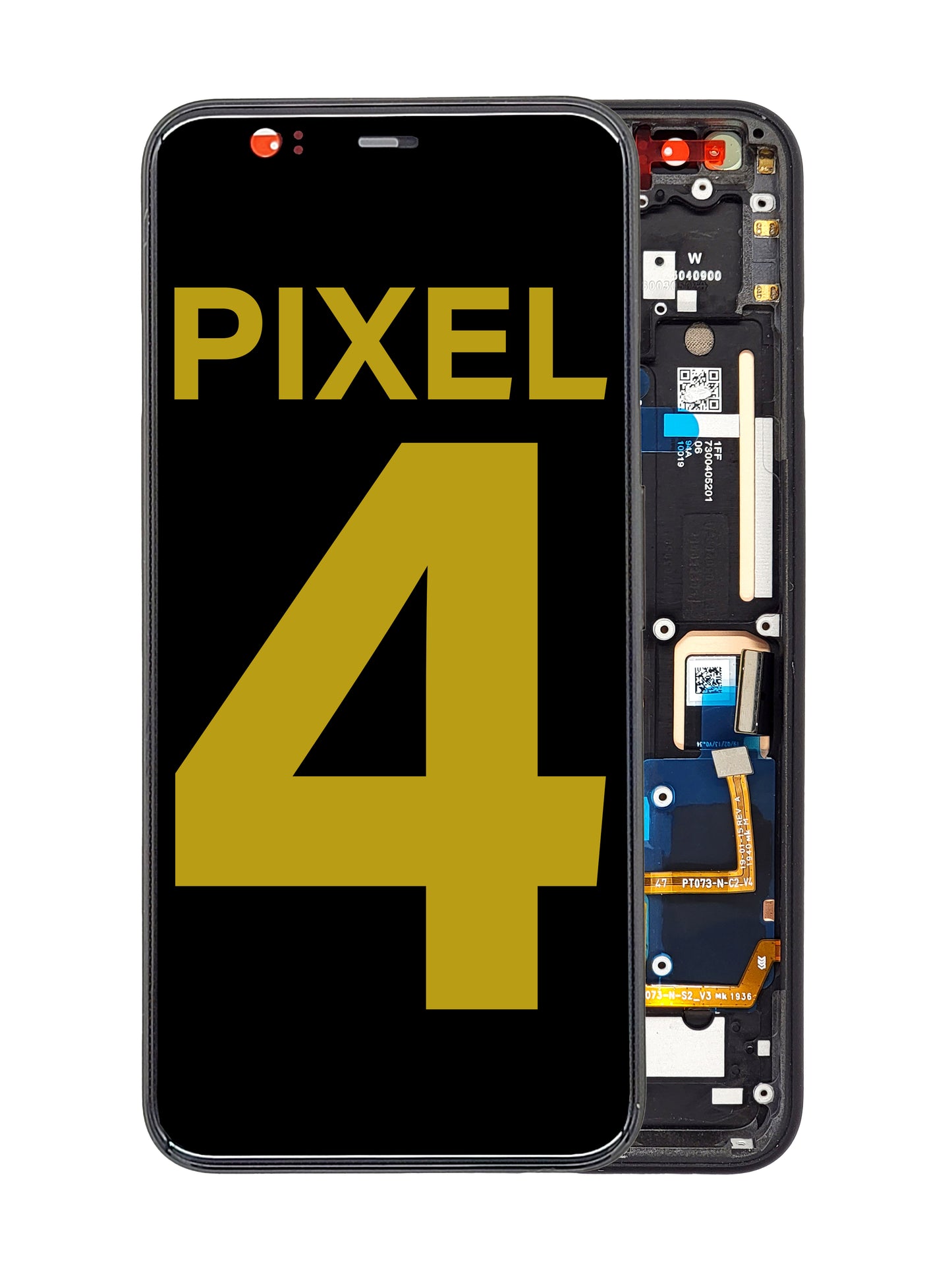 Google Pixel 4 Screen Assembly (With The Frame) (Refurbished) (Black)
