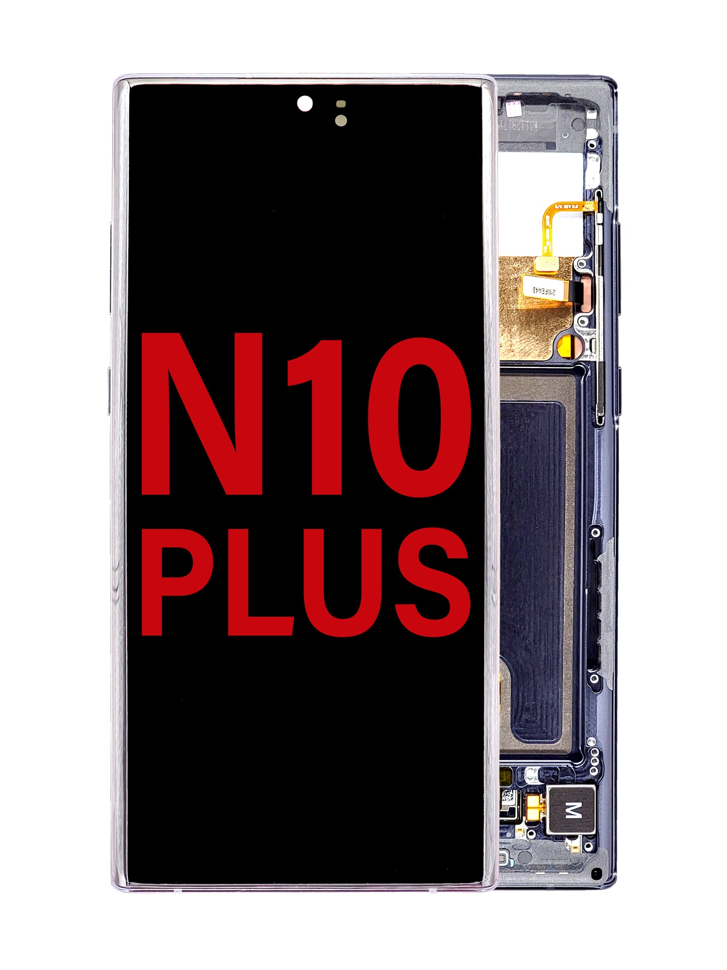 OLED Assembly with Frame for Galaxy Note 10 Plus N975 (AURA BLACK) (Aftermarket OLED)