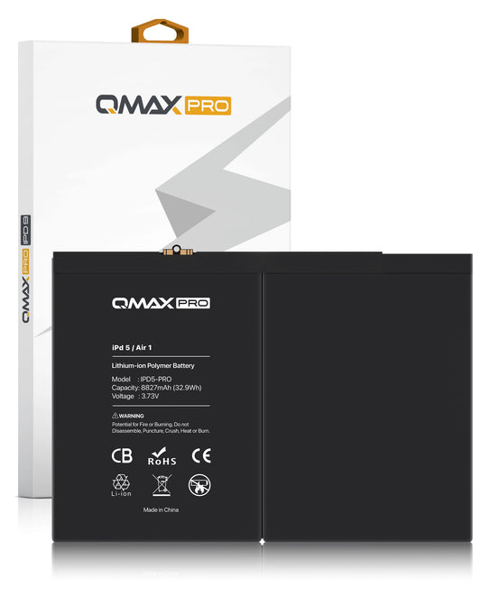 QMAX Replacement Battery for iPad 9 / iPad 8 / iPad 7 / iPad 6 / iPad 5 / Air 1