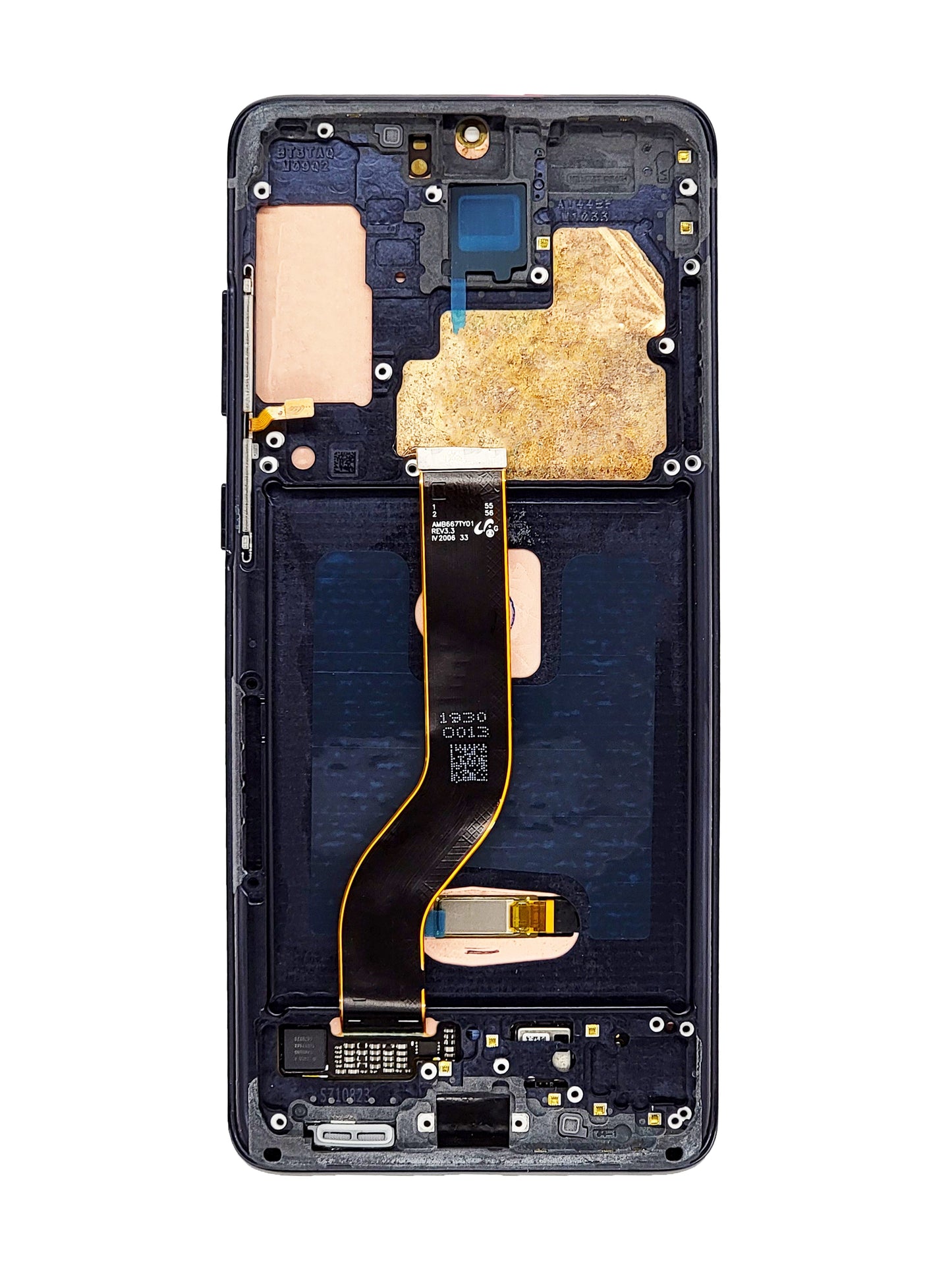 OLED Assembly with Frame for Galaxy S20 Plus 5G (G985 / G986) (COSMIC BLACK) (Aftermarket OLED)