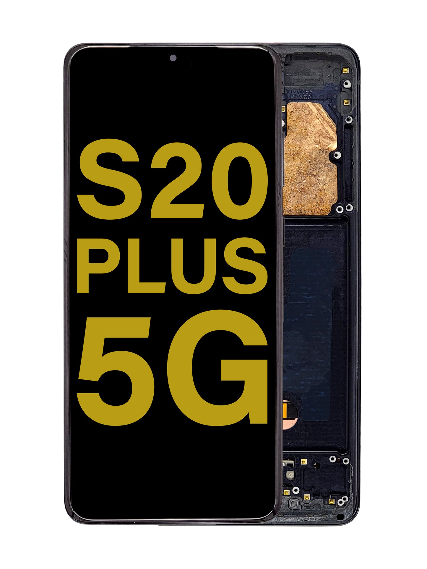 OLED Assembly with Frame for Galaxy S20 Plus G985 / G986 (COSMIC BLACK) (Service Pack)