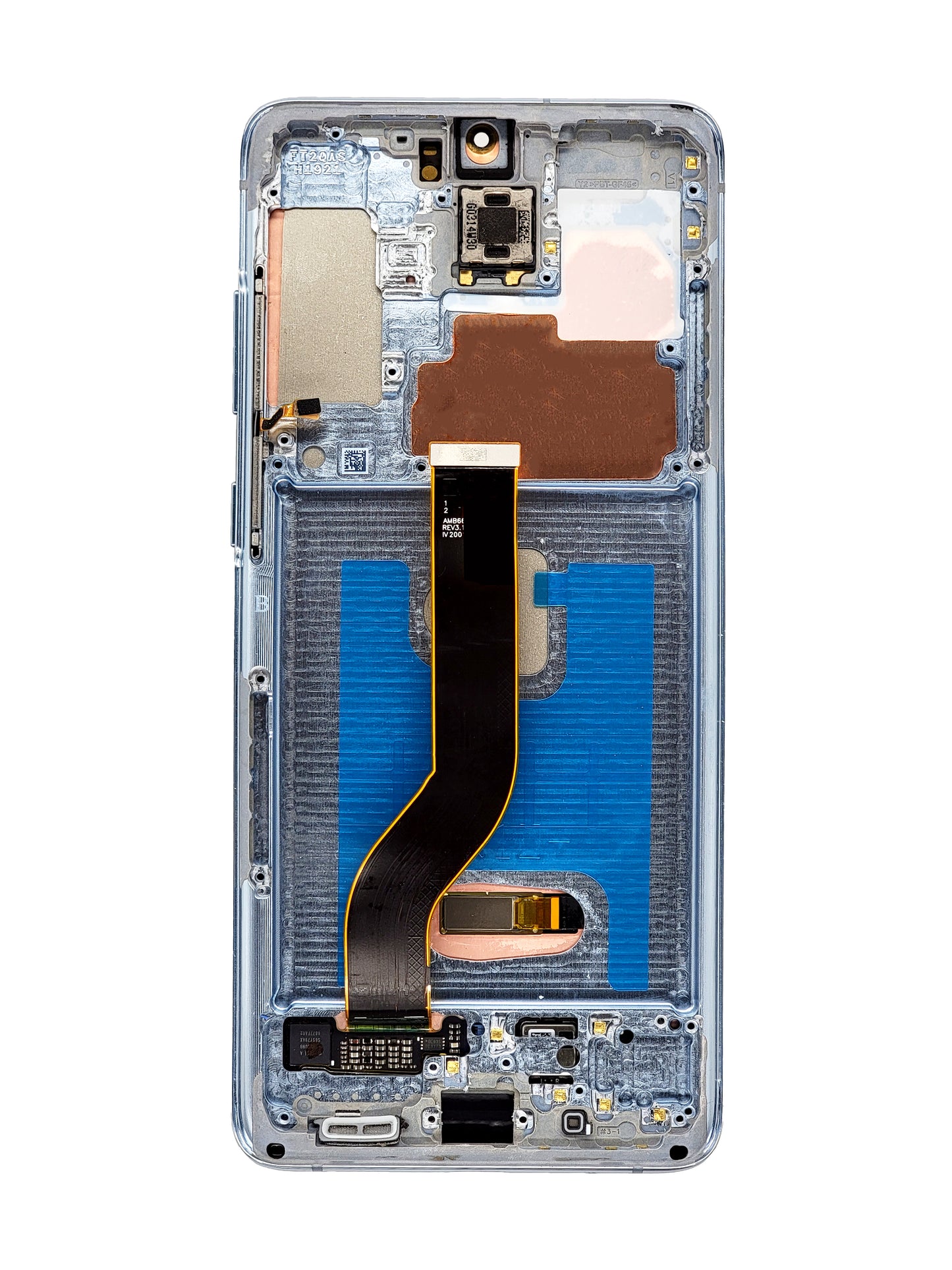 OLED Assembly with Frame for Galaxy S20 Plus G985 / G986 (CLOUD BLUE) (Service Pack)