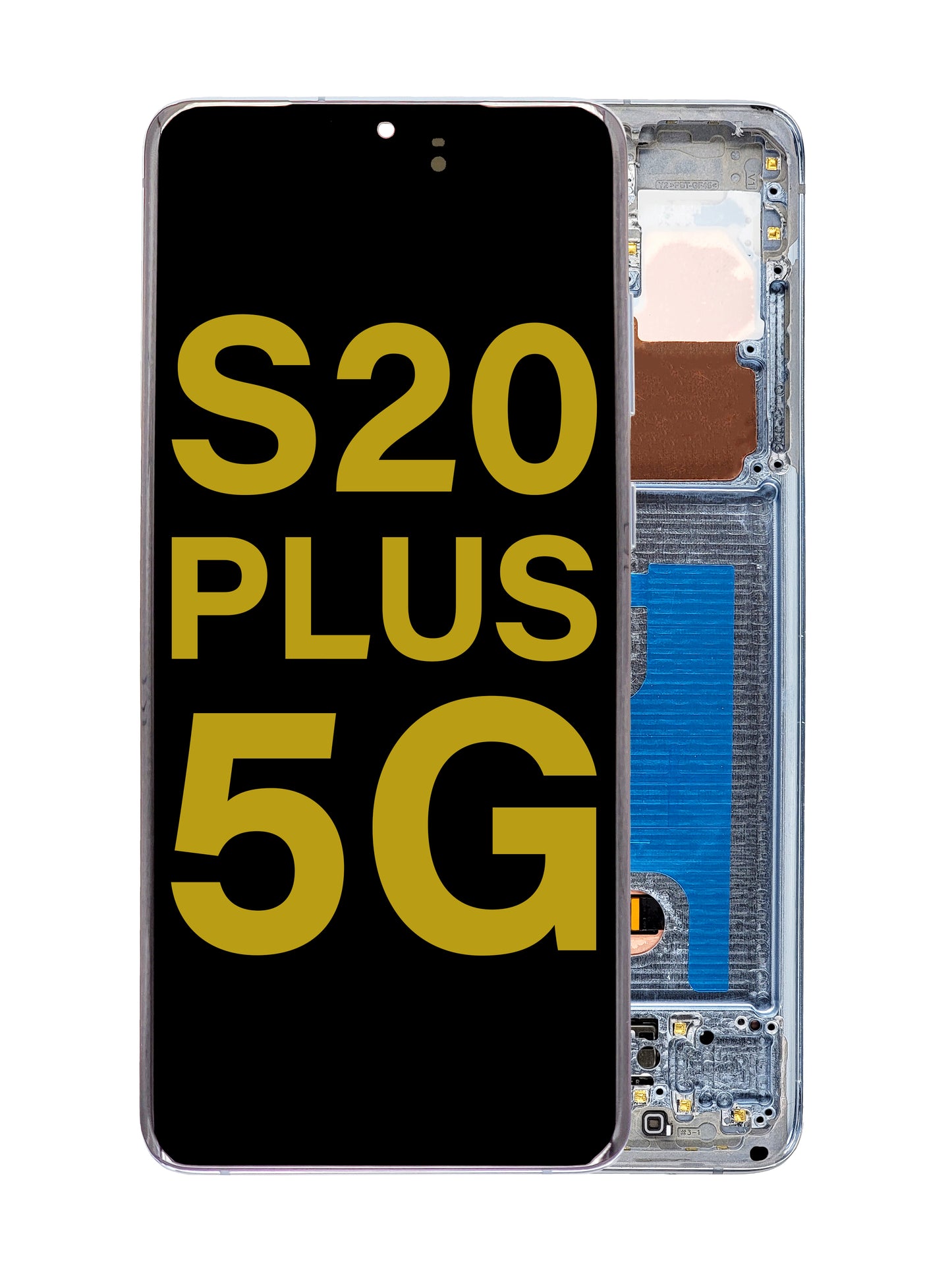 OLED Assembly with Frame for Galaxy S20 Plus G985 / G986 (CLOUD BLUE) (Service Pack)