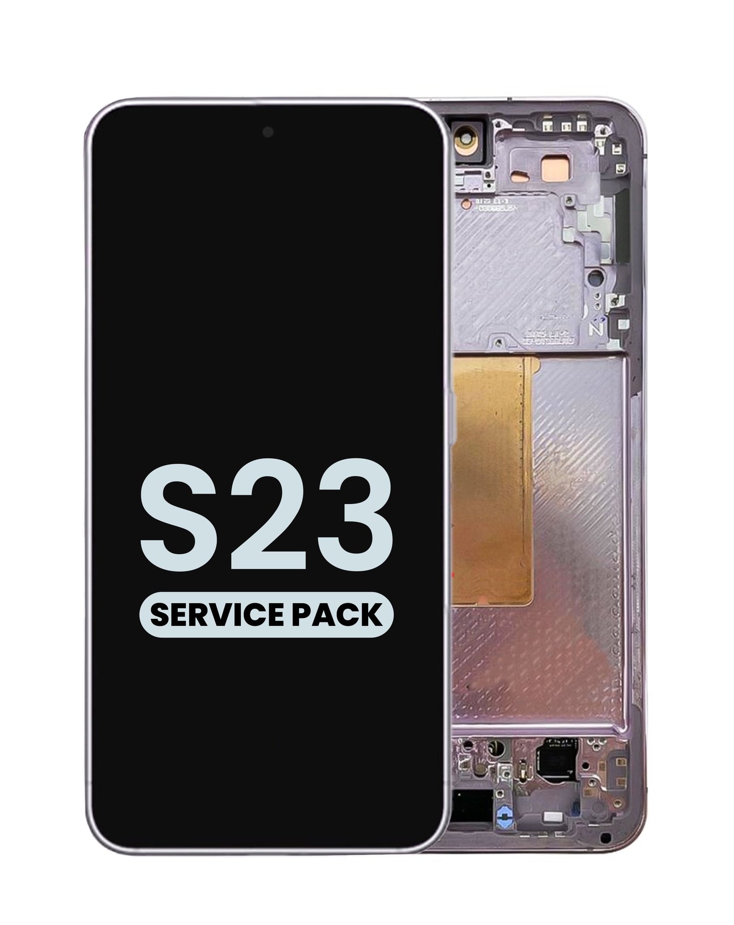OLED Assembly with Frame for Galaxy S23 S911 (LAVENDER) (Service Pack)