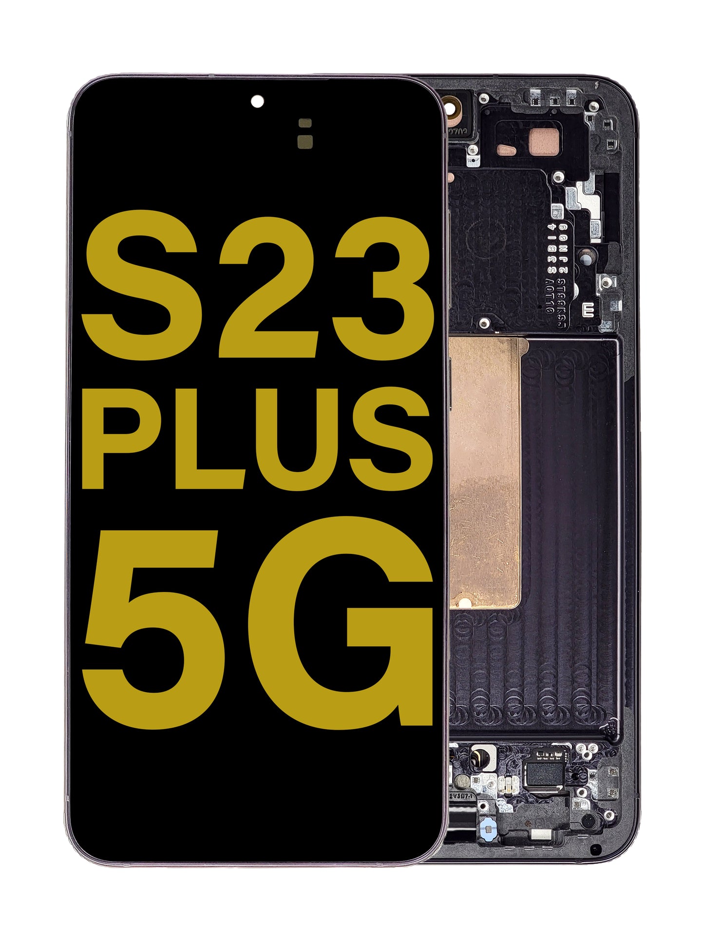 OLED Assembly with Frame for Galaxy S23 Plus S916 (PHANTOM BLACK) (Service Pack)