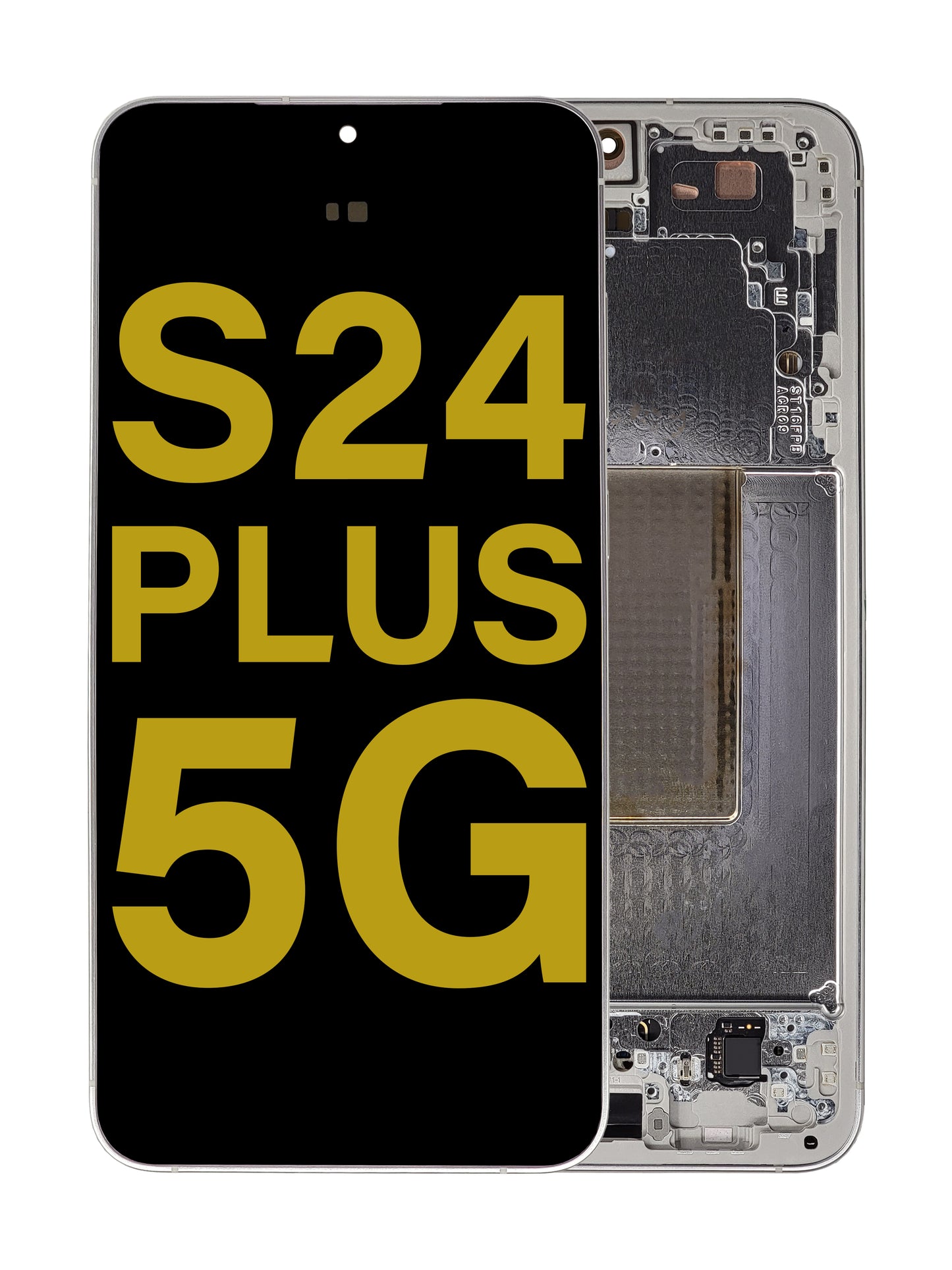 OLED Assembly with Frame for Galaxy S24 Plus S926 (MARBLE GRAY) (US / International) (Service Pack)