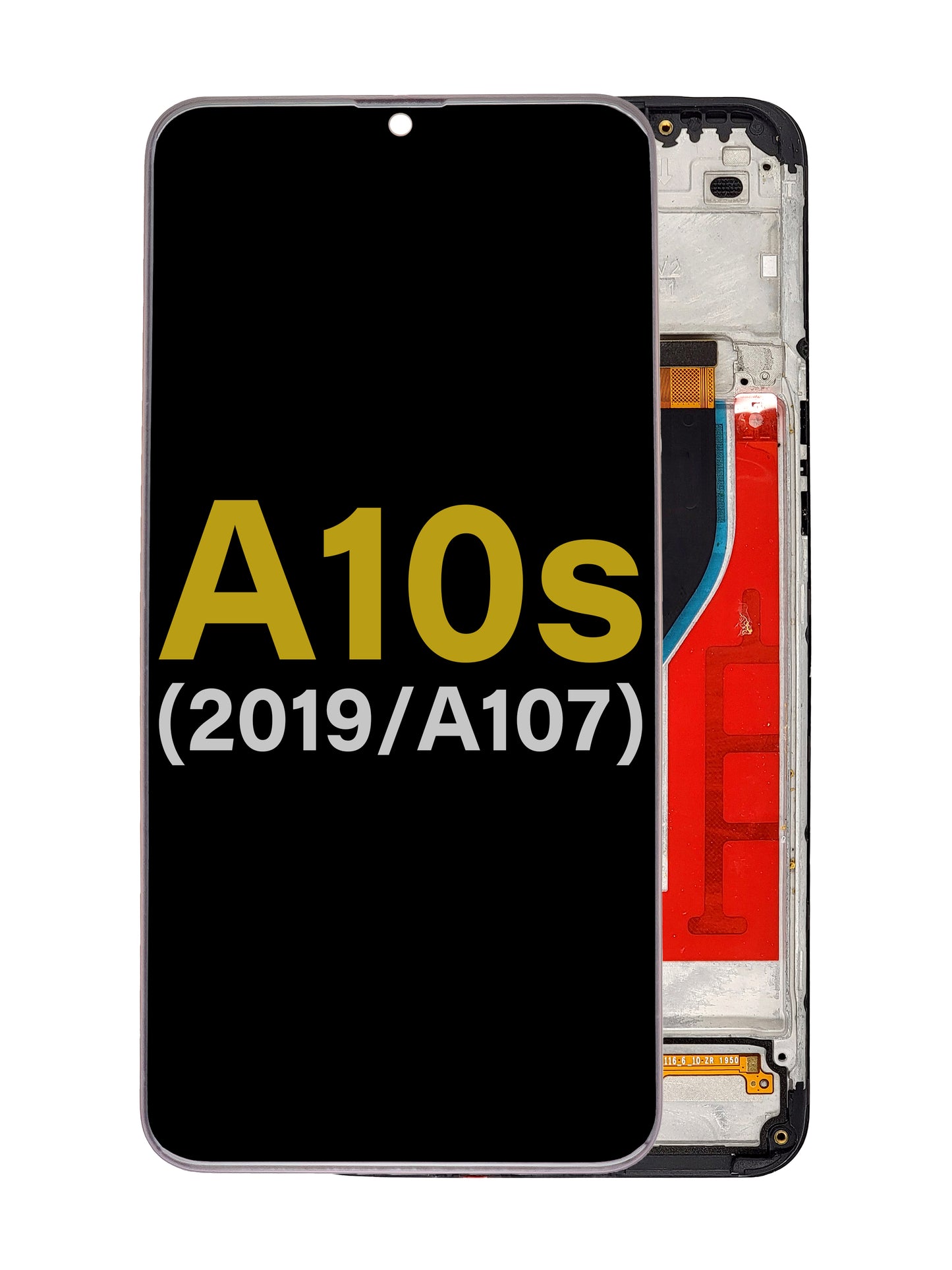 Samsung A10s 2019 (A107) Screen Assembly (With The Frame) (Refurbished) (Black)