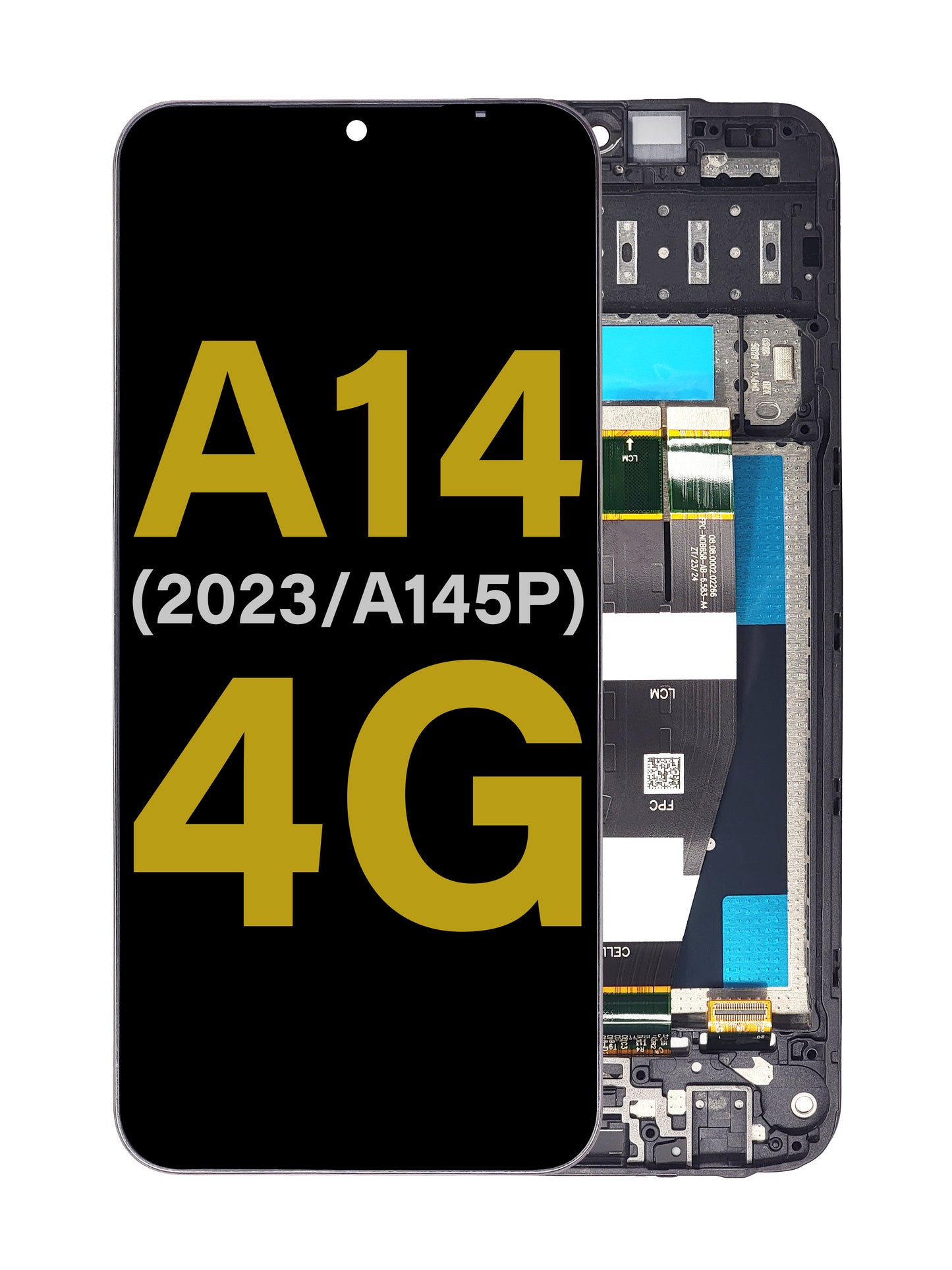 SGA A14 4G 2023 (A145P) Screen Assembly (With The Frame) (Refurbished) (Black)