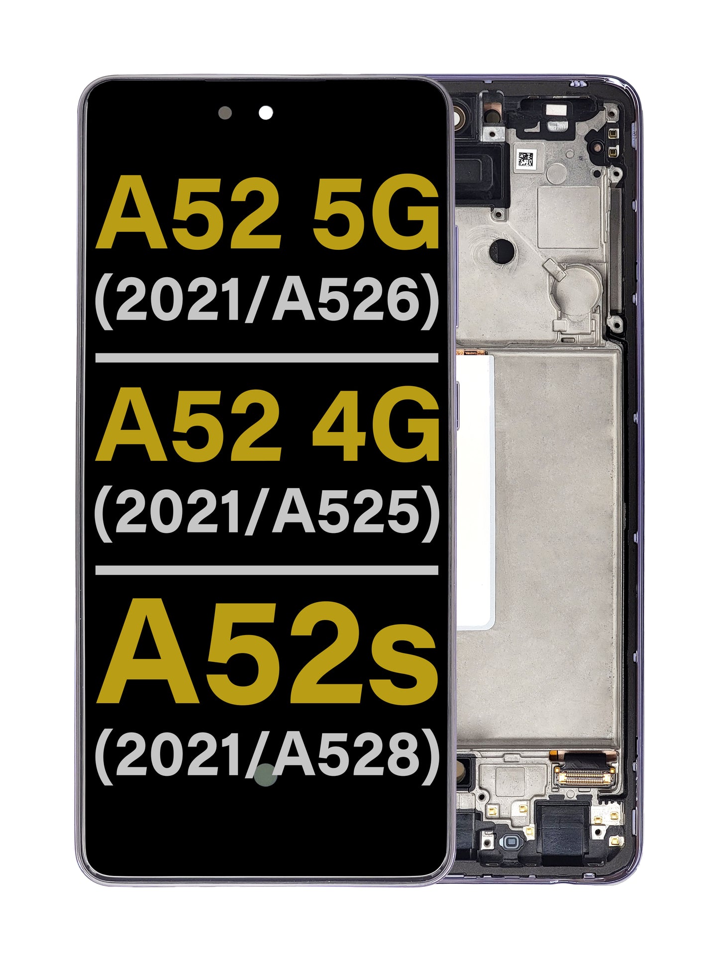 SGA A52 2021 5G (A526) / A52 2021 4G (A525) / A52s 2021 (A528) Screen Assembly (With The Frame) (Refurbished) (Awesome Violet)