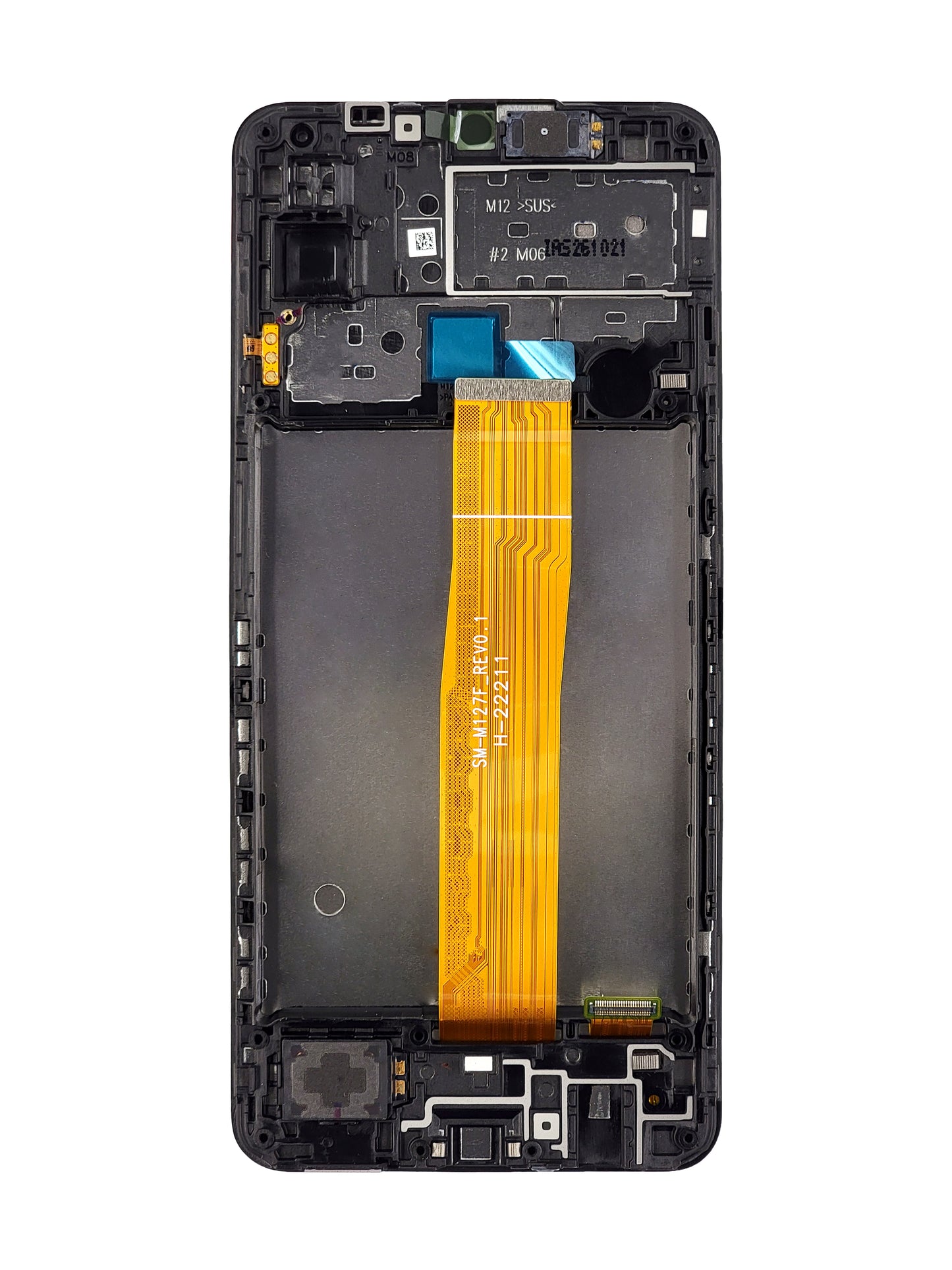 SGO Galaxy M12 (2020 / M127) Screen Assembly (With The Frame) (Service Pack) (Black)