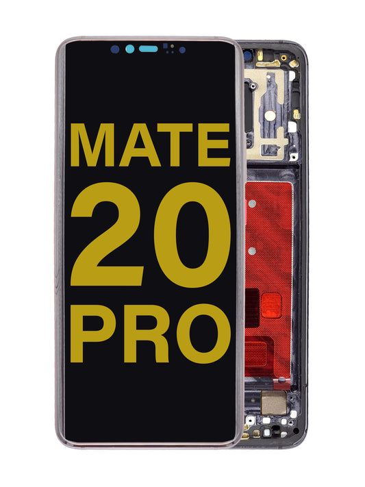 HW Mate 20 Pro Screen Assembly (With The Frame) (Refurbished) (Black)