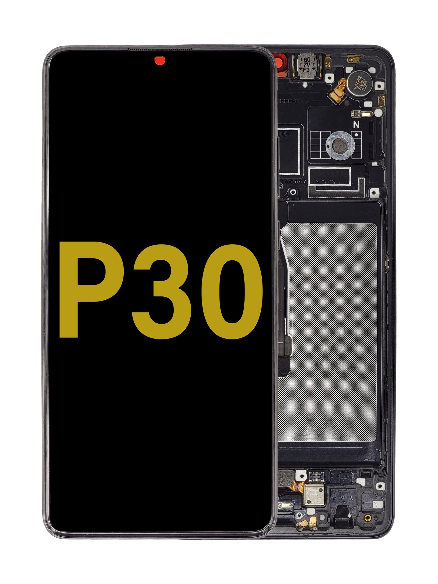 Huawei P30 Screen Assembly (With The Frame) (Refurbished) (Black)