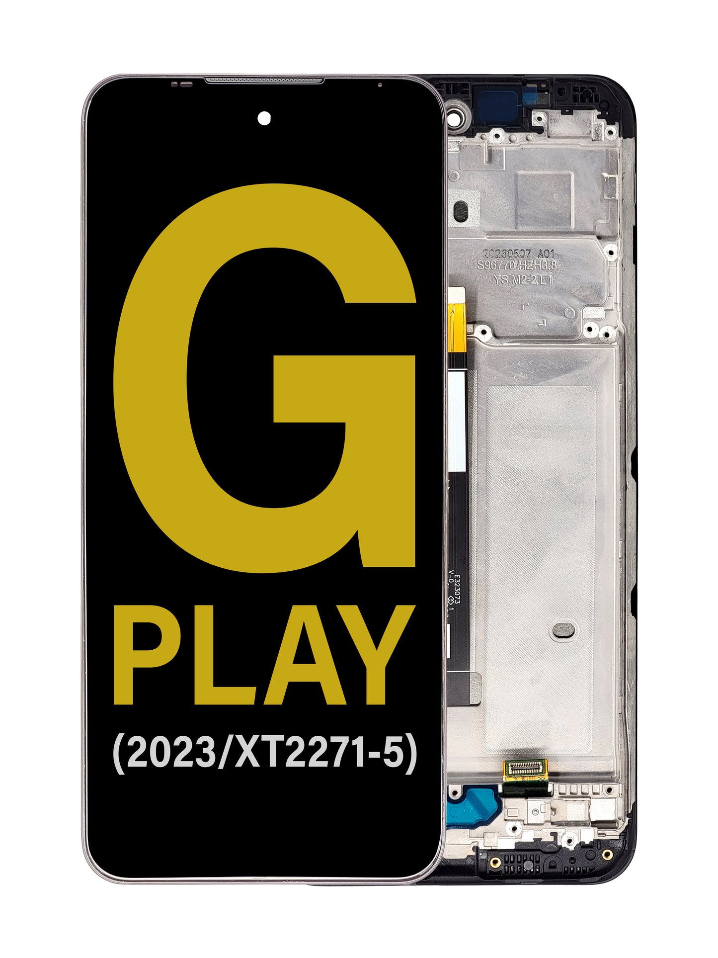 Moto G Play 2023 (XT2271-5) Screen Assembly (With The Frame) (Refurbished) (Black)