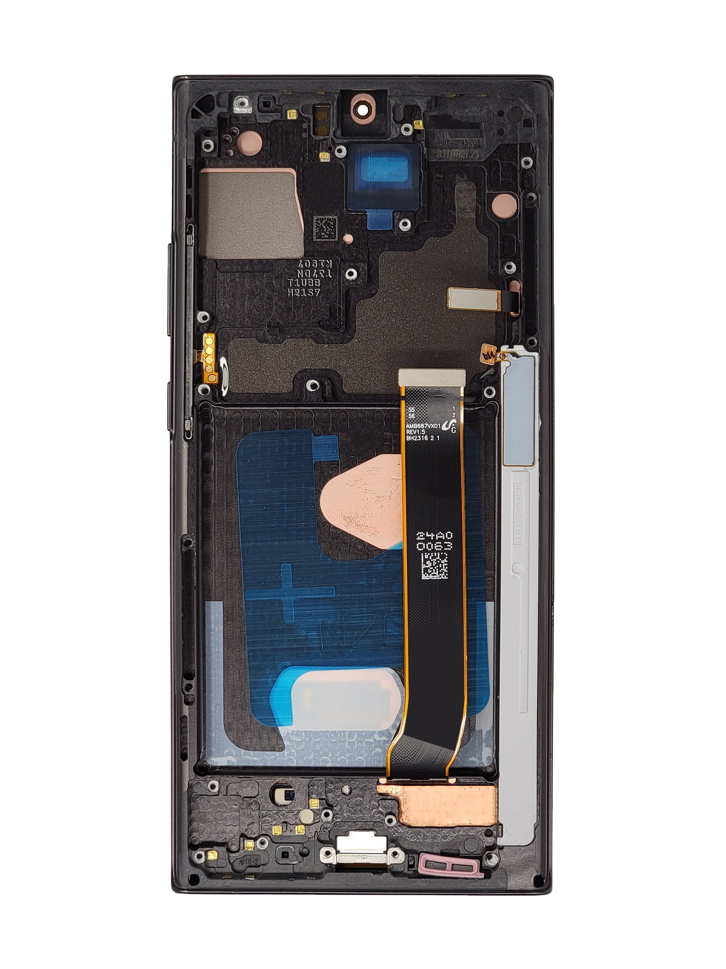 OLED Assembly with Frame for Galaxy Note 20 Ultra N985 / N986 (MYSTIC BLACK) (Aftermarket)