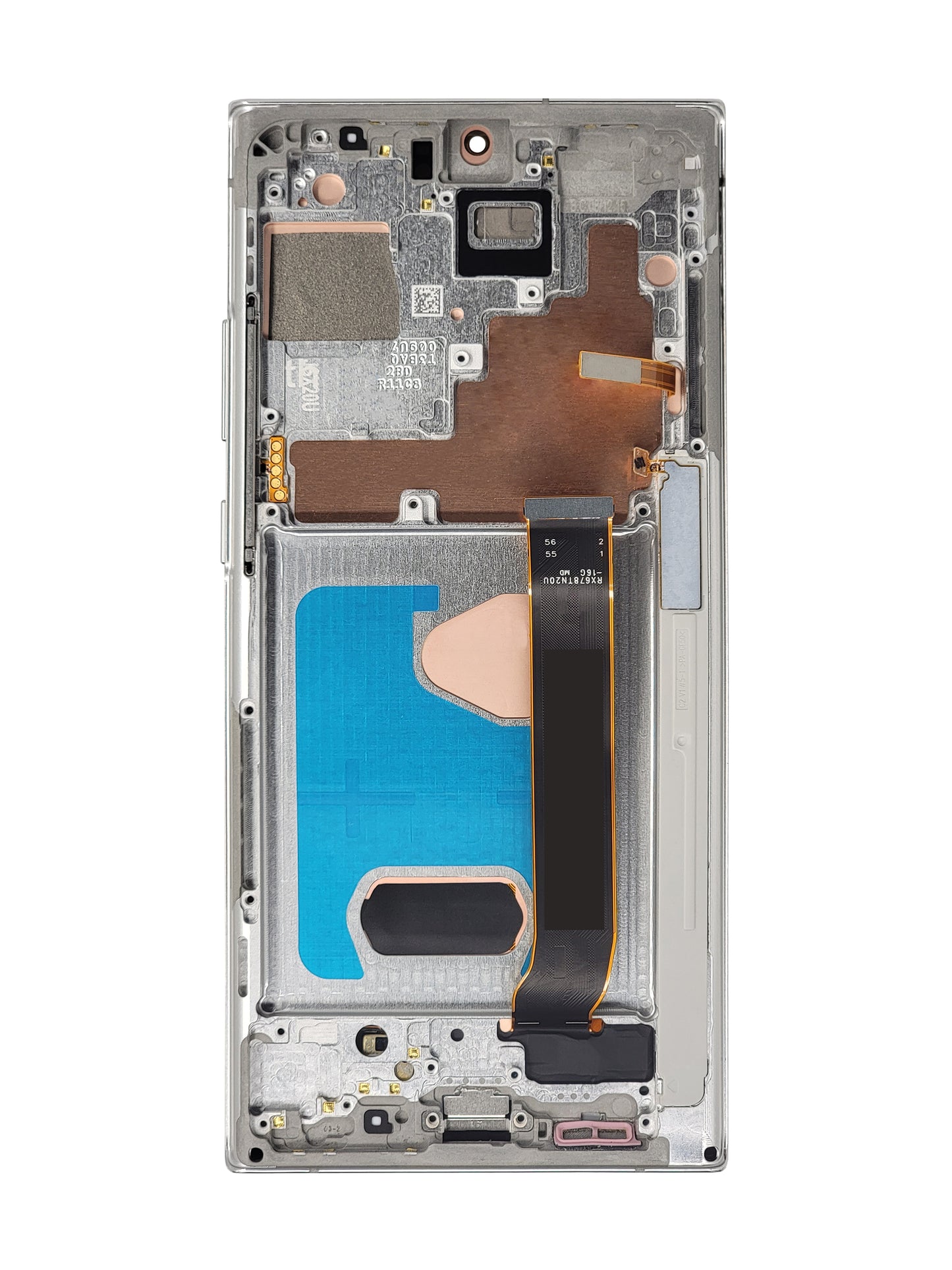 OLED Assembly with Frame for Galaxy Note 20 Ultra N985 / N986 (MYSTIC WHITE) (Aftermarket)