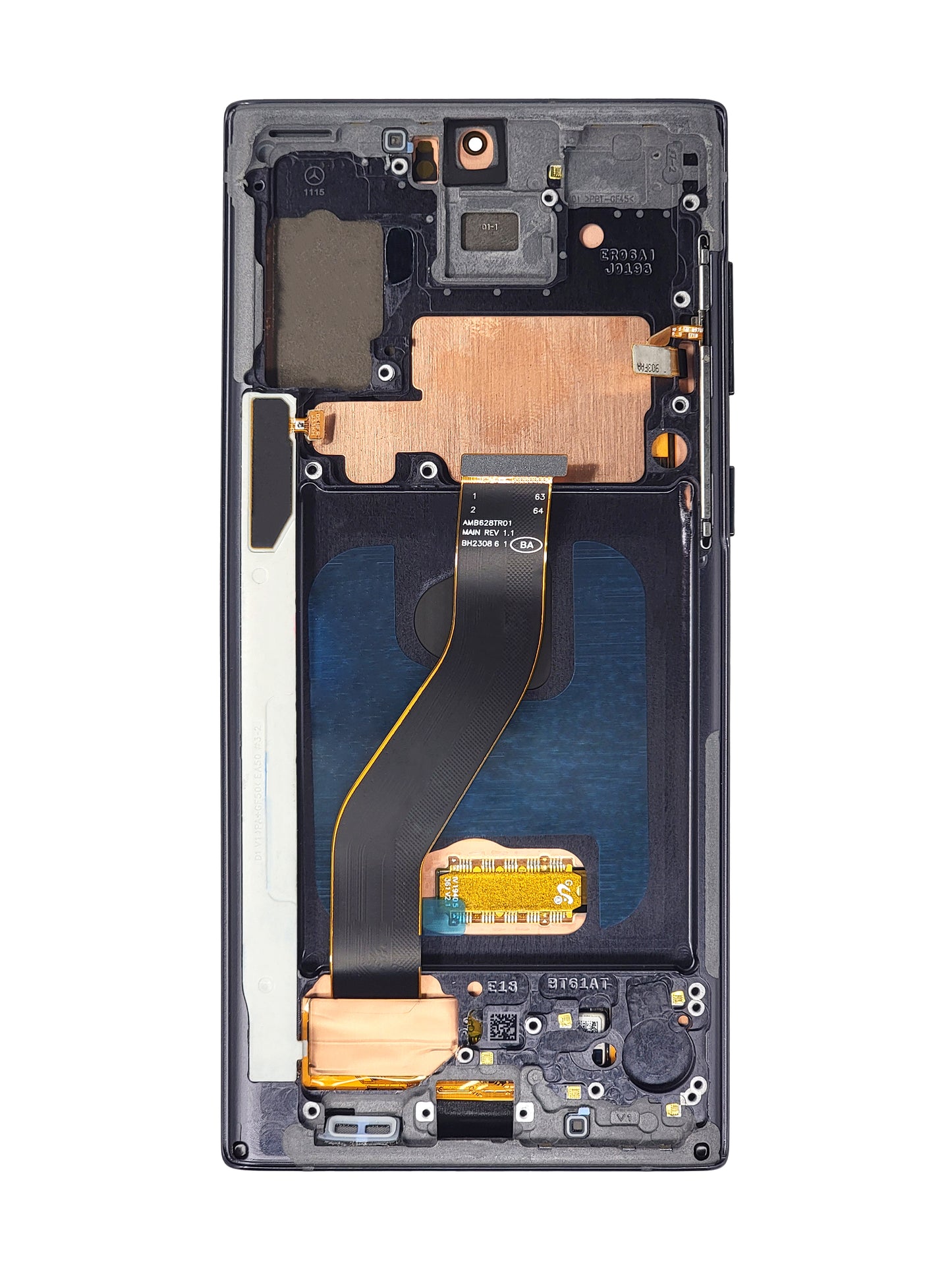 OLED Assembly with Frame for Galaxy Note 10 N970 (AURA BLACK) (Aftermarket)