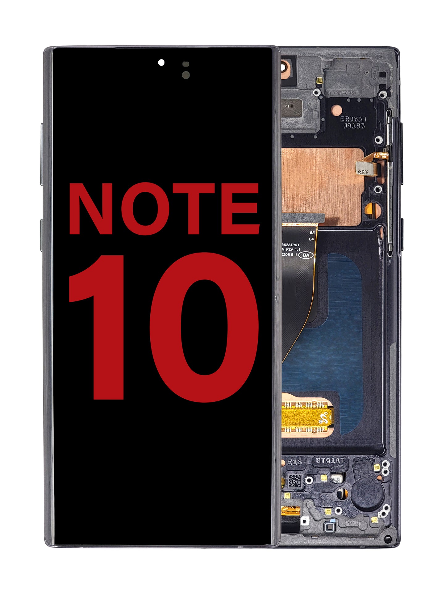 OLED Assembly with Frame for Galaxy Note 10 N970 (AURA BLACK) (Aftermarket)