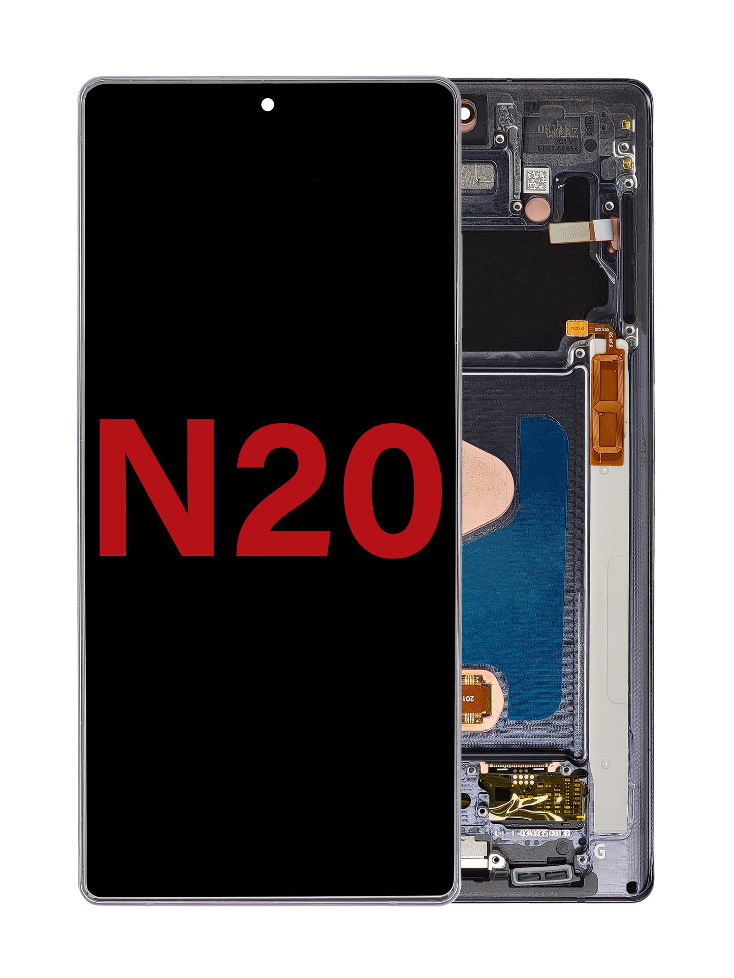 OLED Assembly with Frame for Galaxy Note 20 N980 / N981 (MYSTIC GRAY) (Aftermarket)