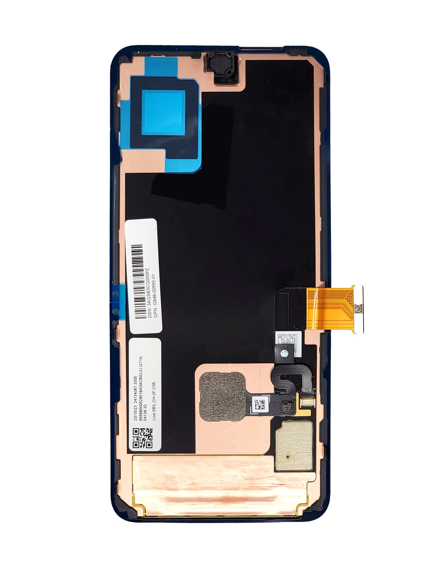 GOP Pixel 8 Screen Assembly (With The Frame) (Service Pack) (Black)