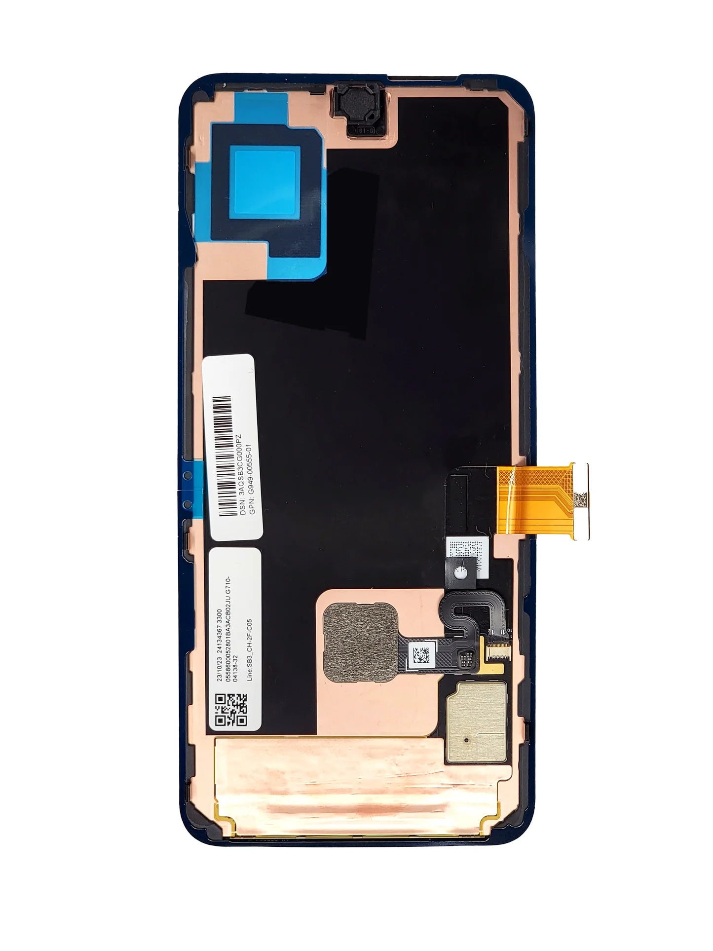 GOP Pixel 8 Screen Assembly (With The Frame) (Refurbished) (Black)