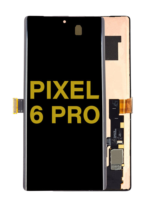 GOP Pixel 6 Pro Screen Assembly (Without The Frame)(With Finger Print Sensor)(Refurbished) (Black)