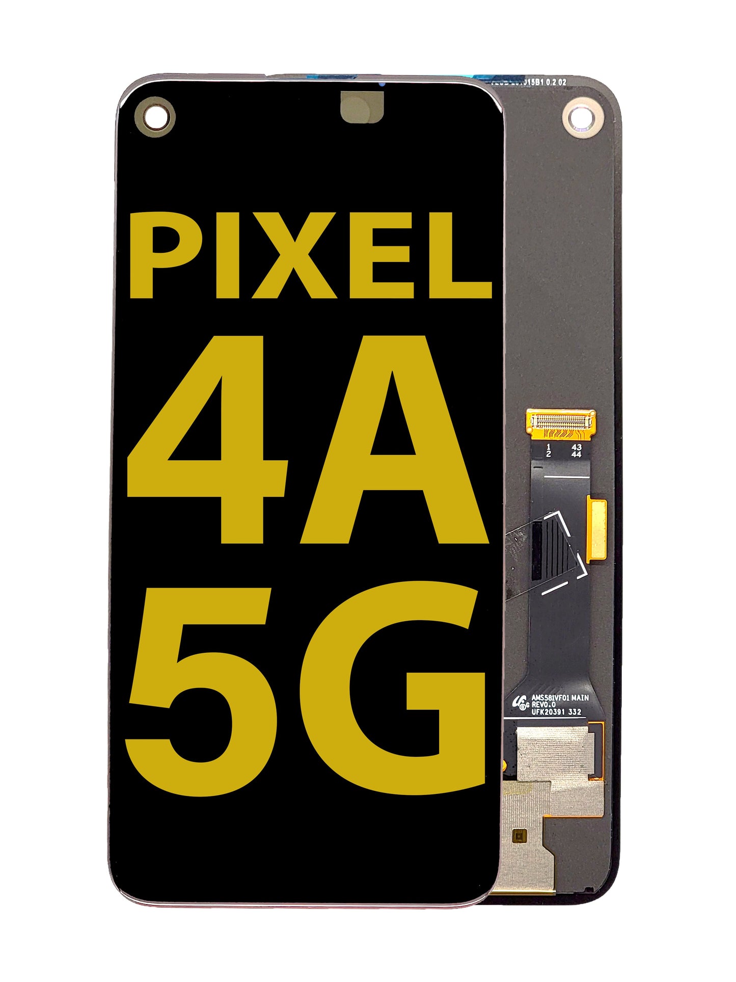 Google Pixel 4A (5G) Screen Assembly (Without The Frame) (Service Pack) (Black)