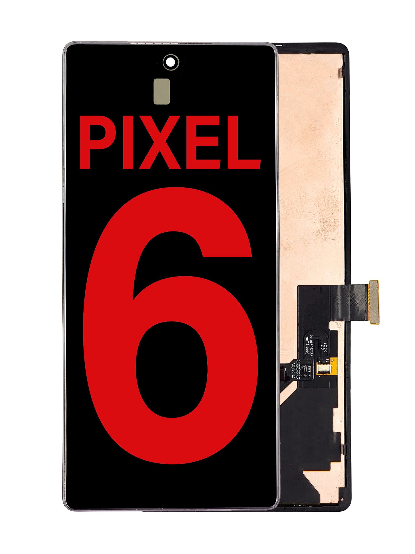 Google Pixel 6 Screen Assembly (With The Frame) (Without Finger Print Sensor)(OLED) (Black)