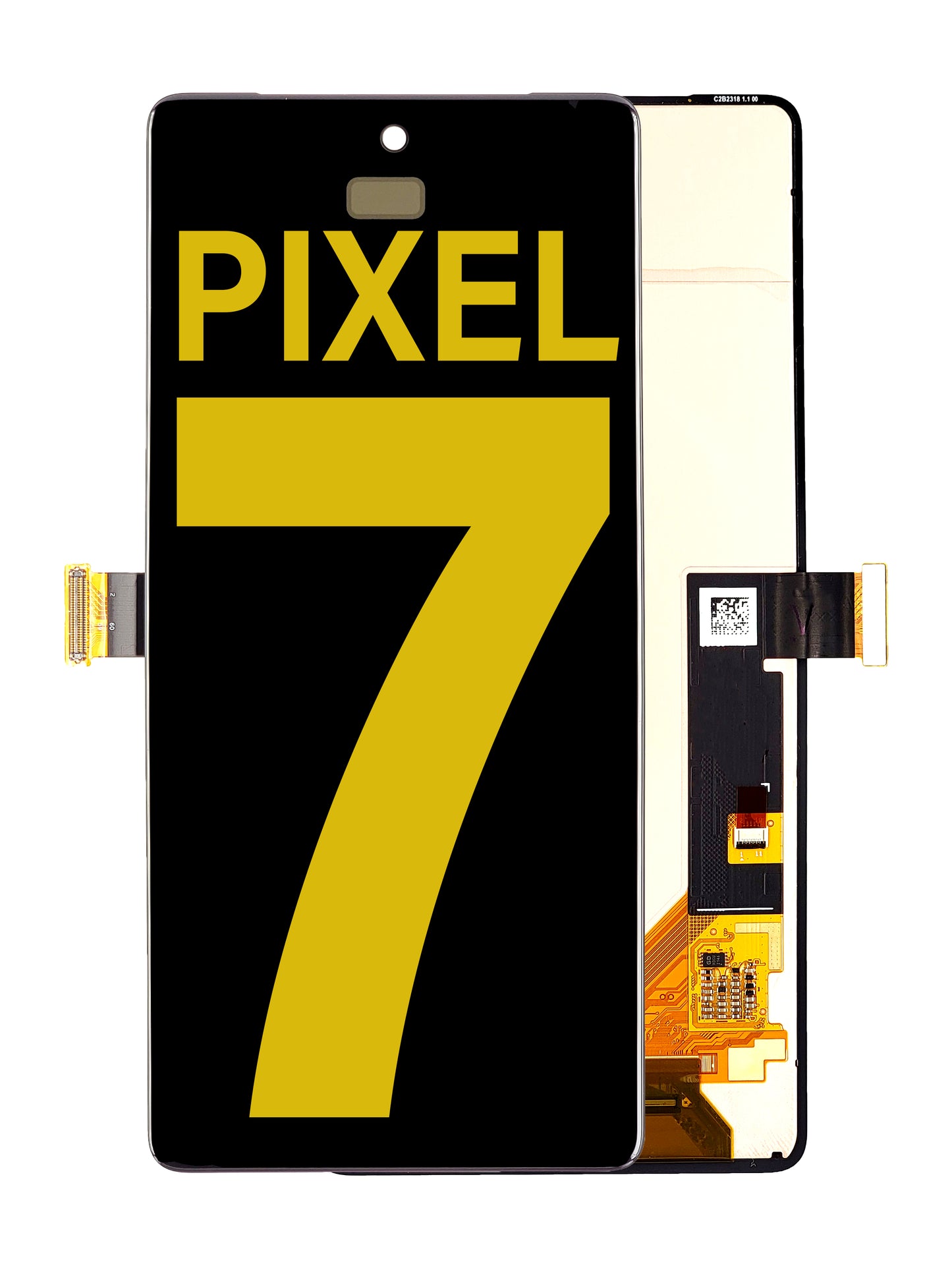 Google Pixel 7 Screen Assembly (Without The Frame)(Without Finger Print)(Refurbished) (Black)