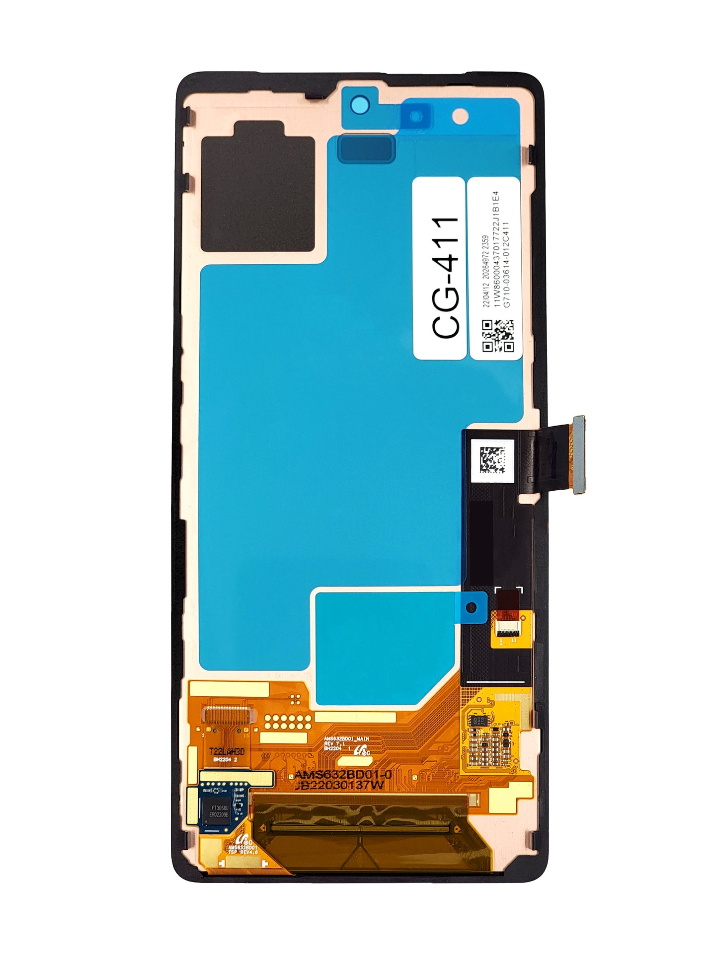 Google Pixel 7 Screen Assembly (With The Frame)(With Finger Print Sensor)(Service Pack) (Black)